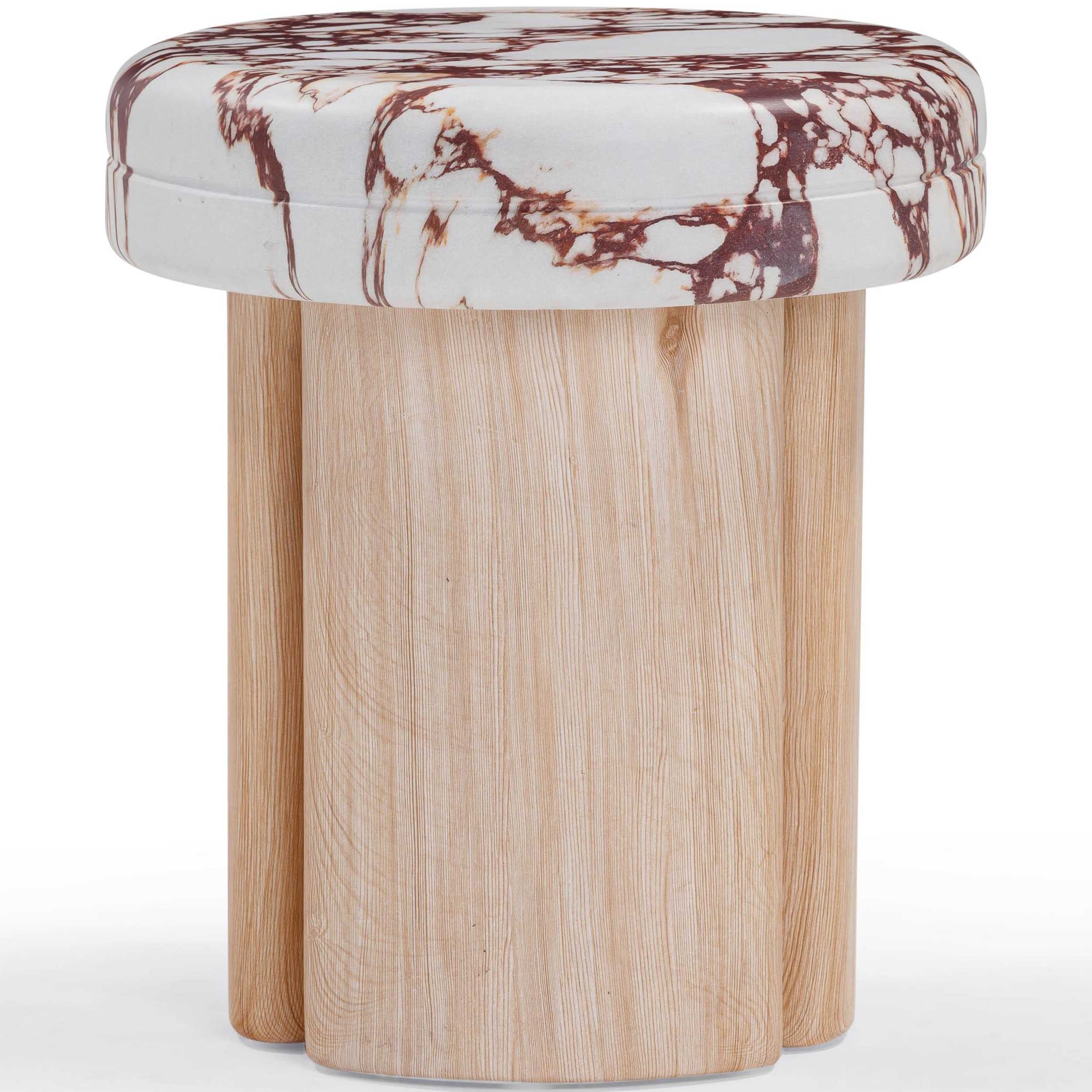 Sheila Side Table, Breccia Capreia - Image 2