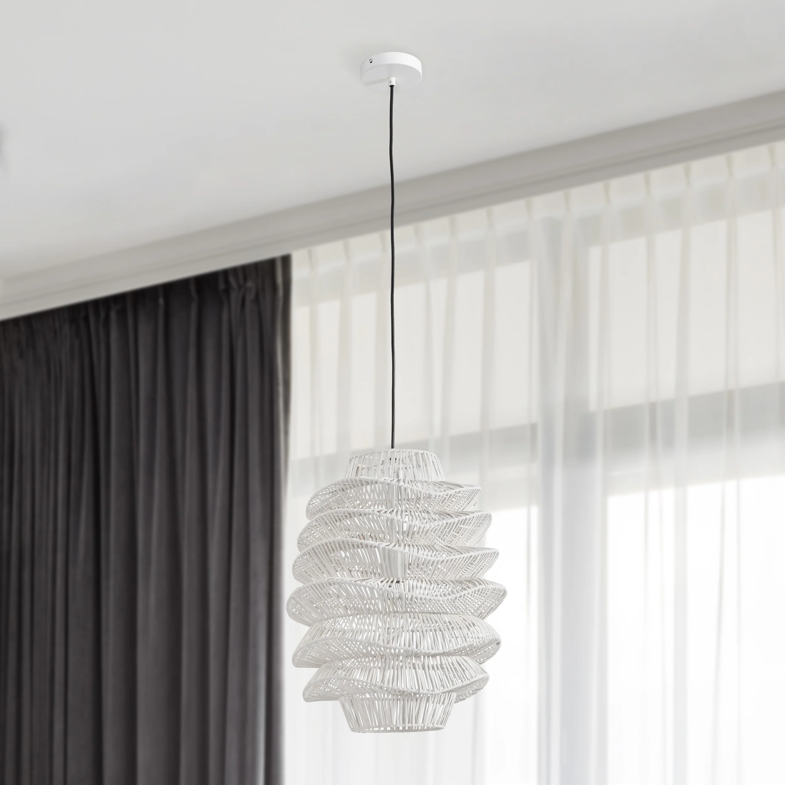 Shelly Pendant, White - Image 5