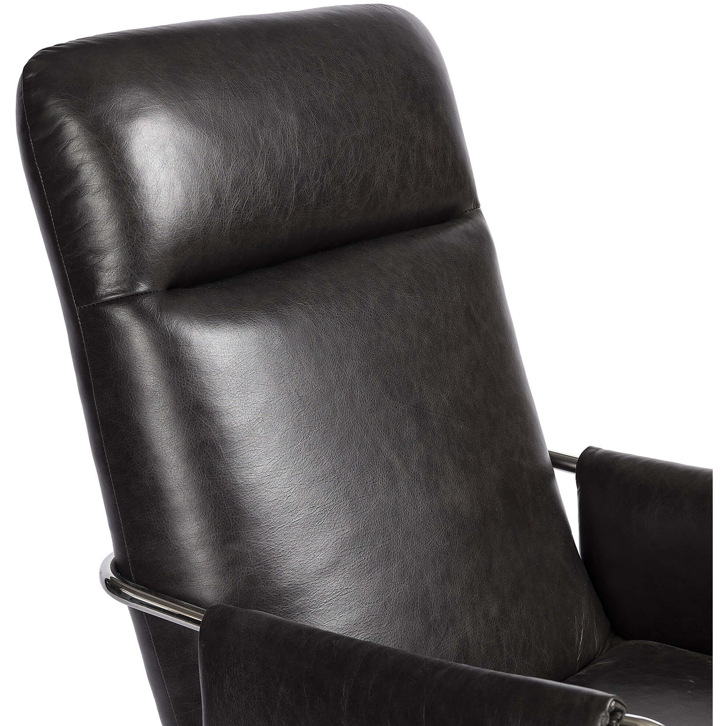 Sherman Leather Desk Chair, Sonoma Black by Four Hands - Image 4