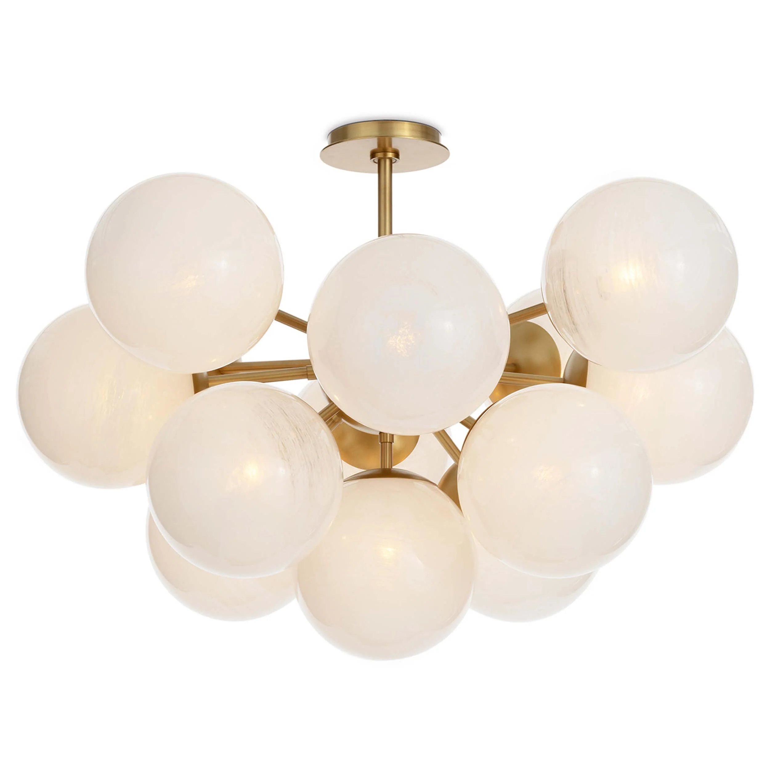 Shine Swirled Glass Flush Mount - Image 2