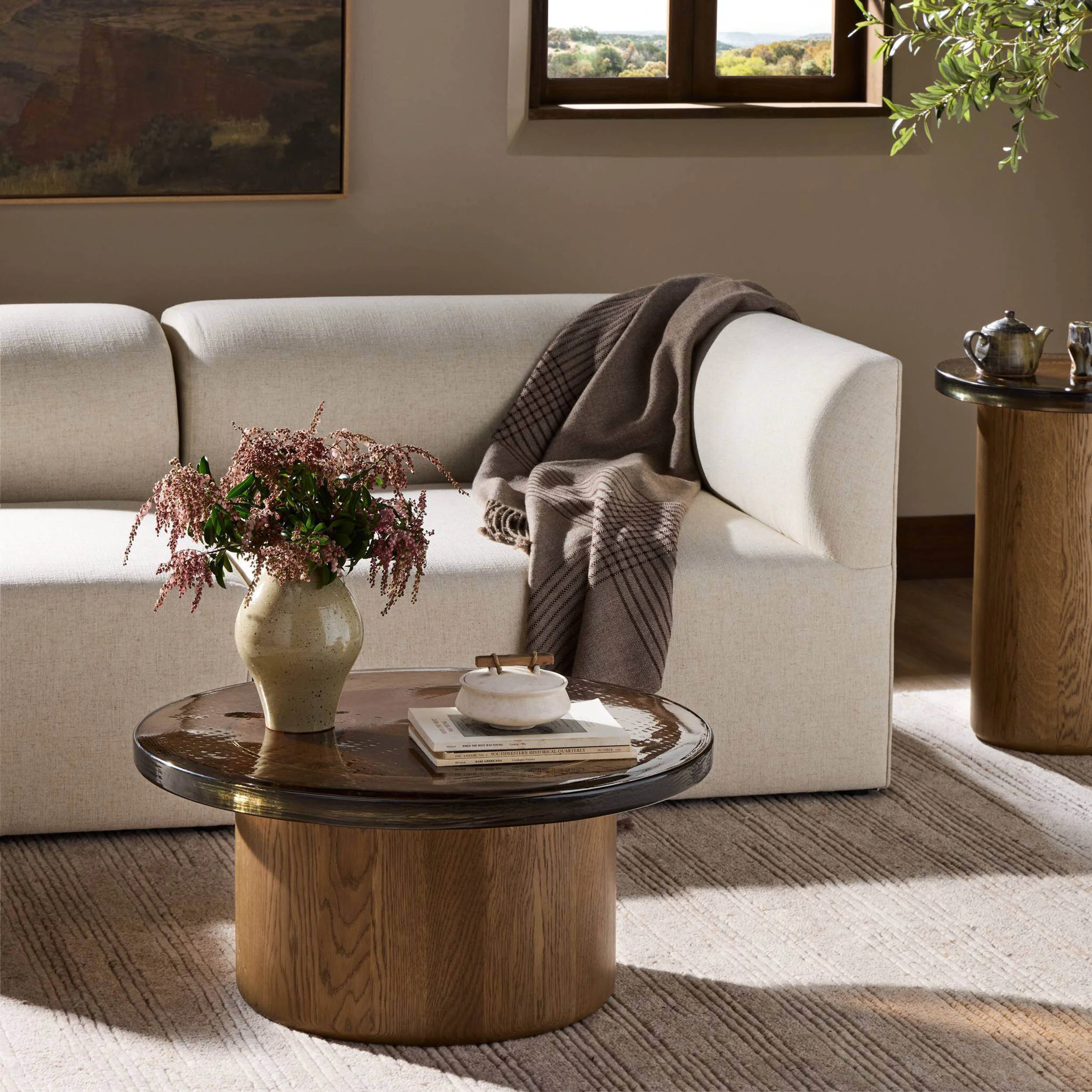 Shira Coffee Table, Smoked Brown by Four Hands - Image 5