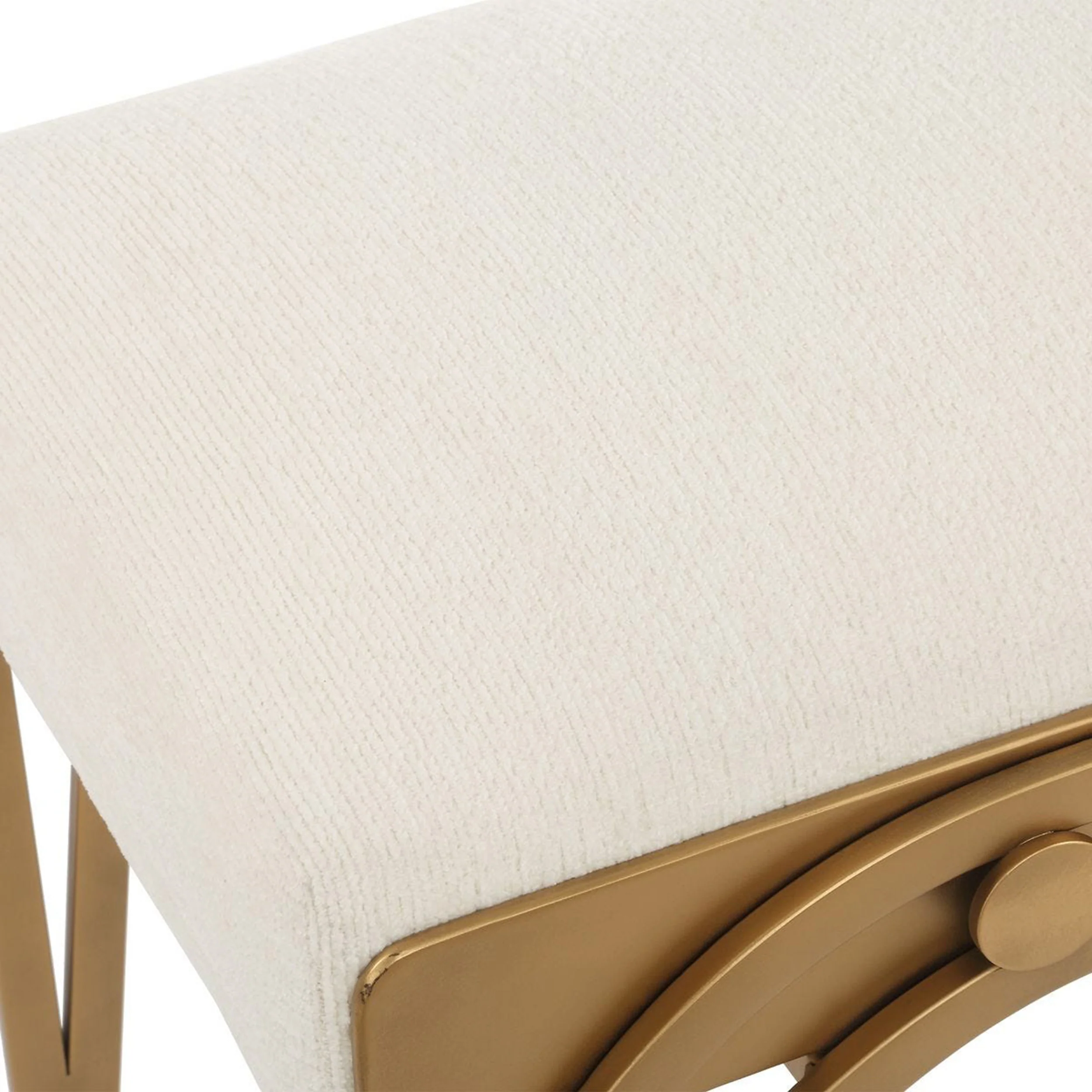 Shoda Accent Stool, Light Cream - Image 4
