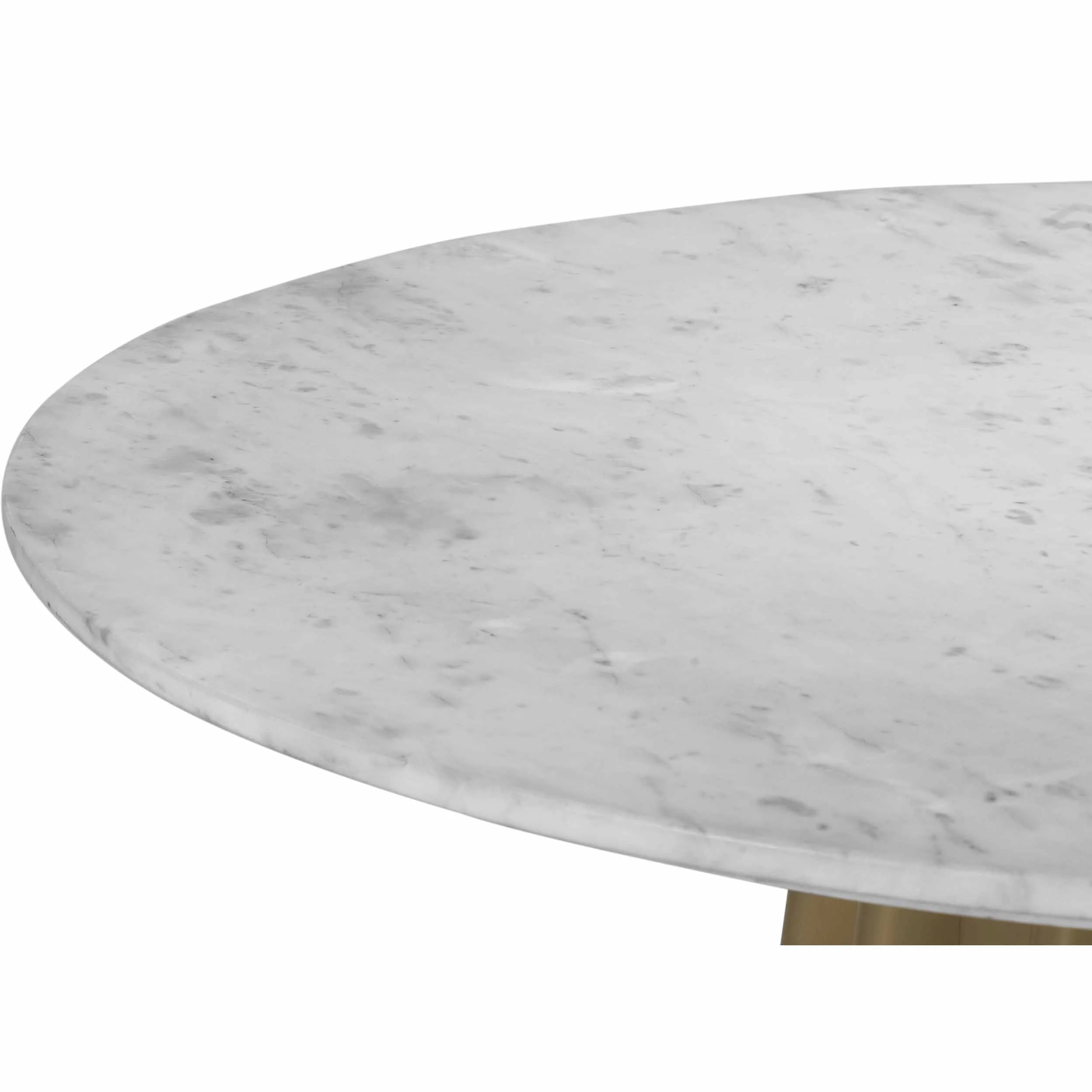 Shorefront Marble Dining Table, White - Image 3