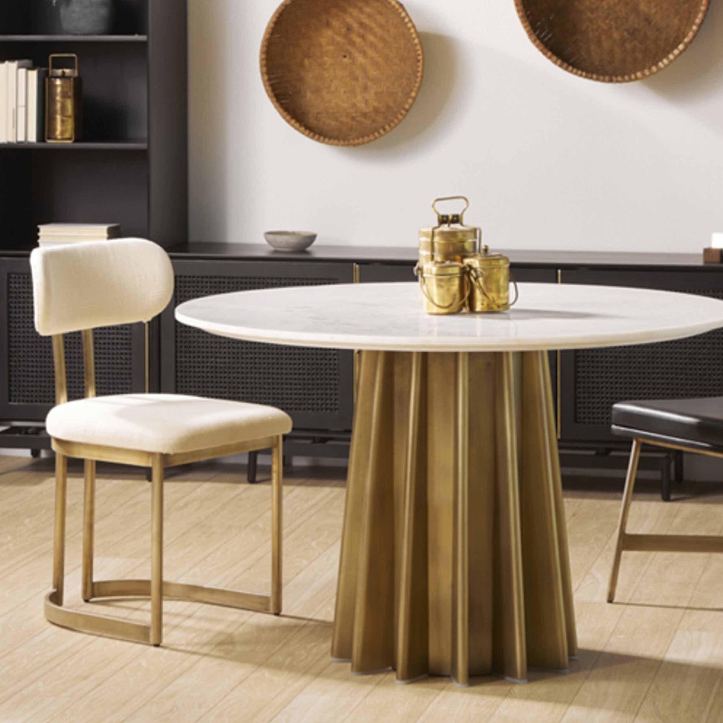 Shorefront Marble Dining Table, White - Image 5