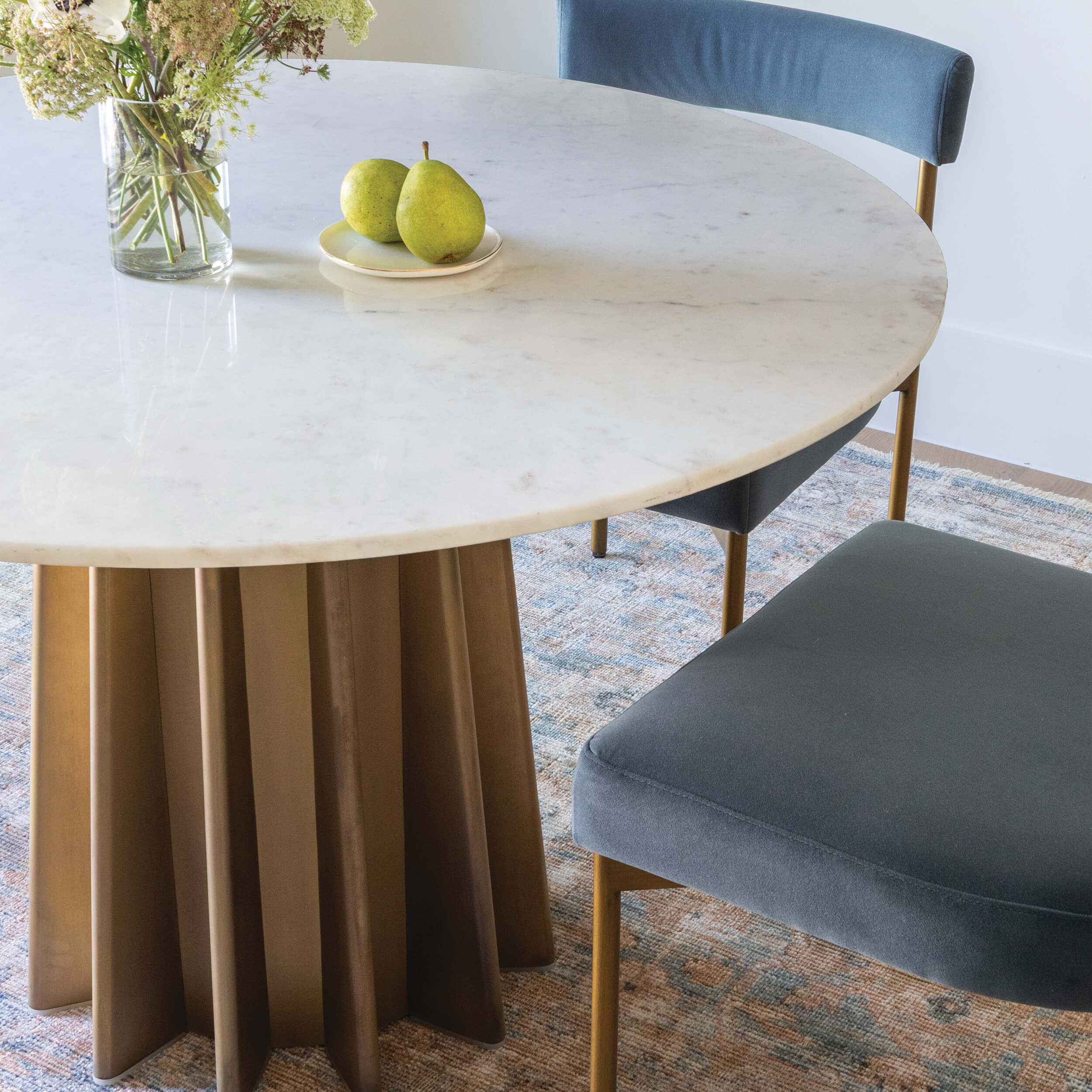 Shorefront Marble Dining Table, White - Image 6