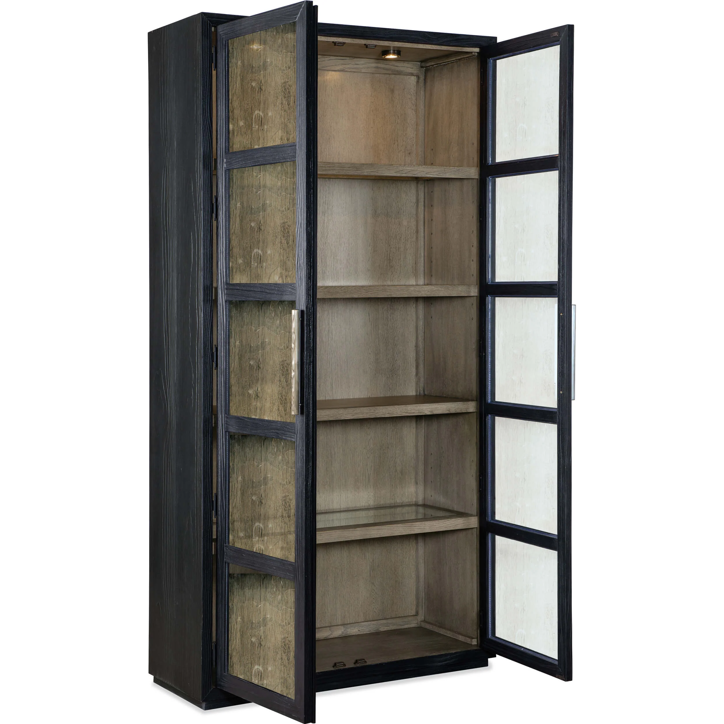 Linville Falls Shou Sugi Ban Curio Cabinet, Shadow - Image 3