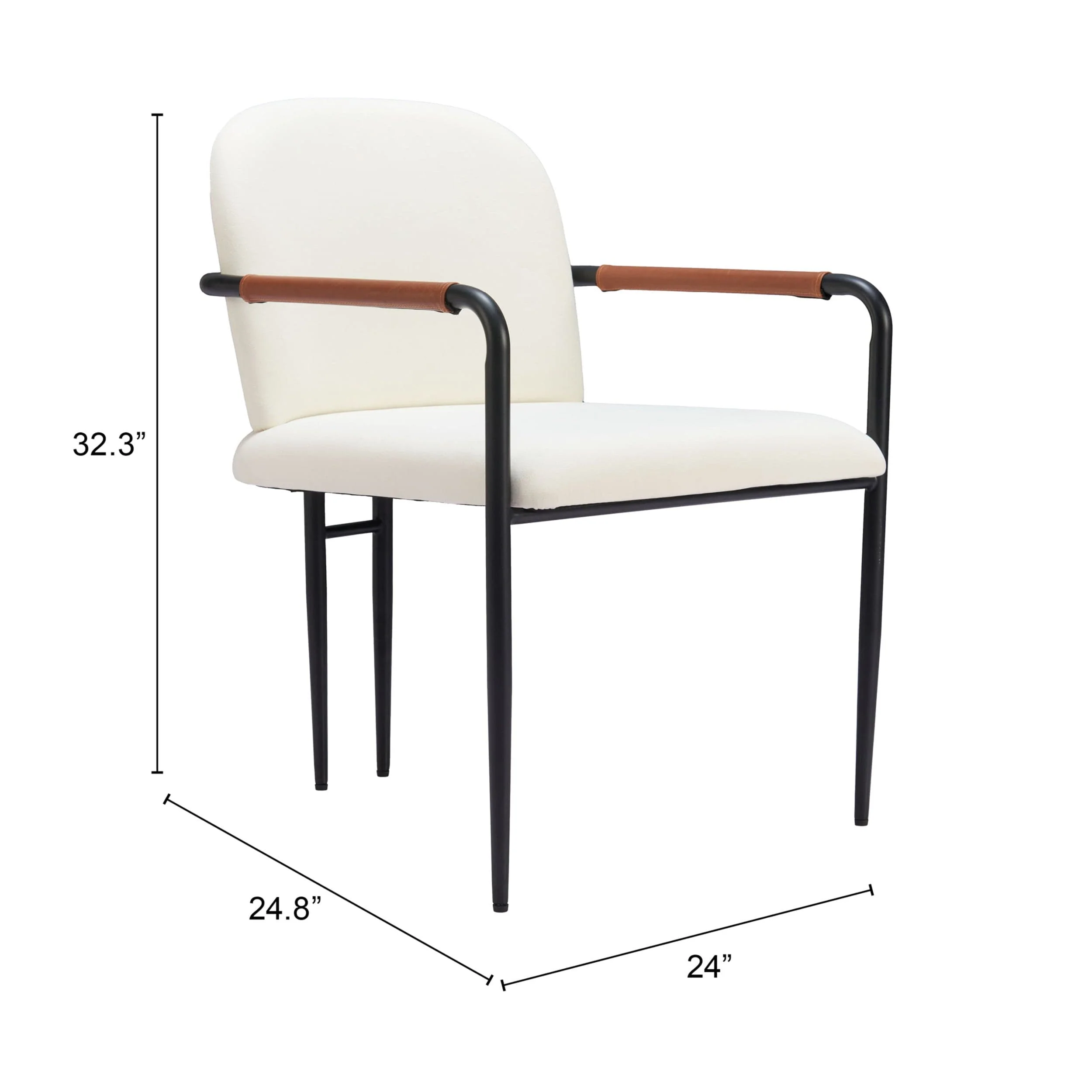 Sibu Dining Chair, Cream - Image 7