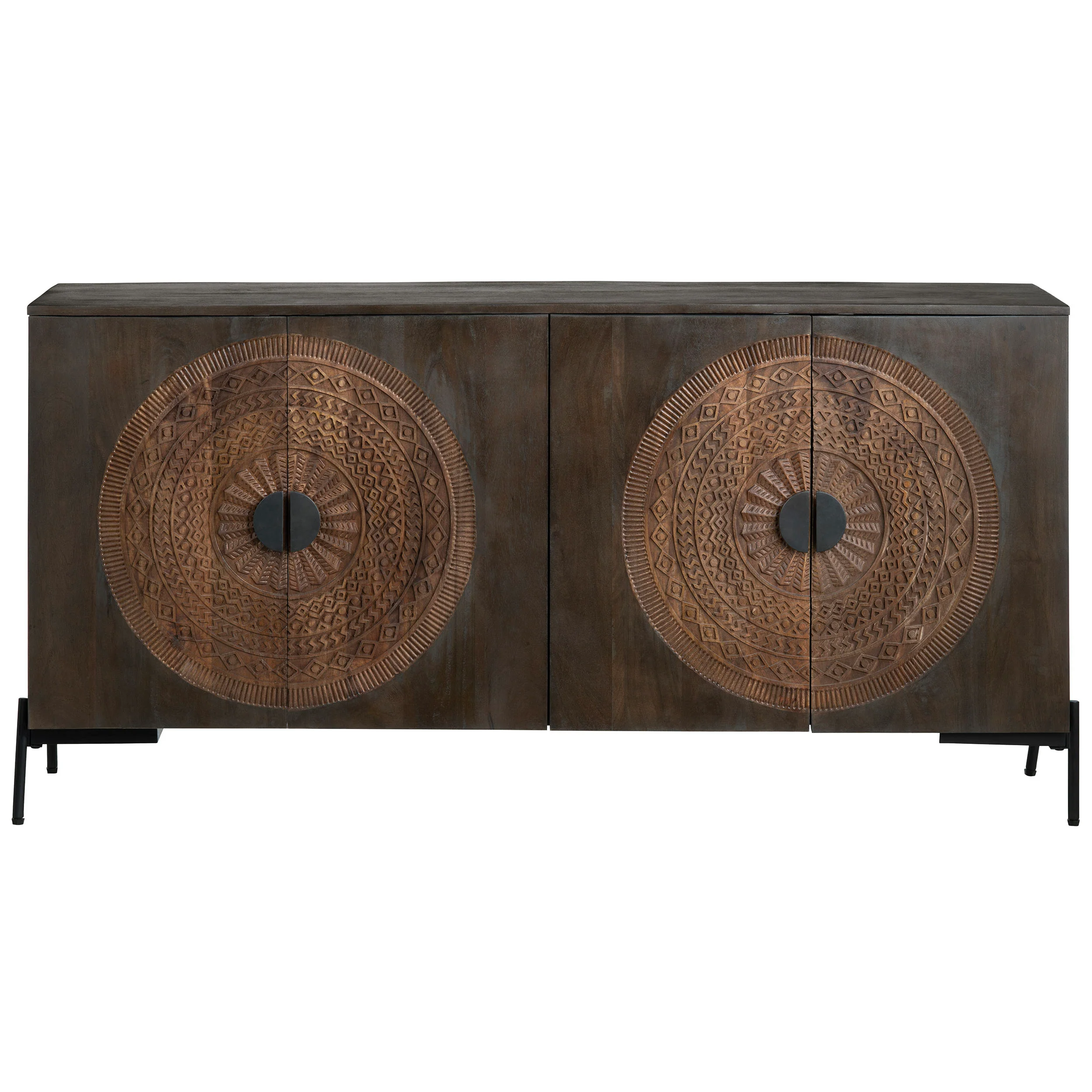 Sienna 4 Door Sideboard, Brown - Image 2