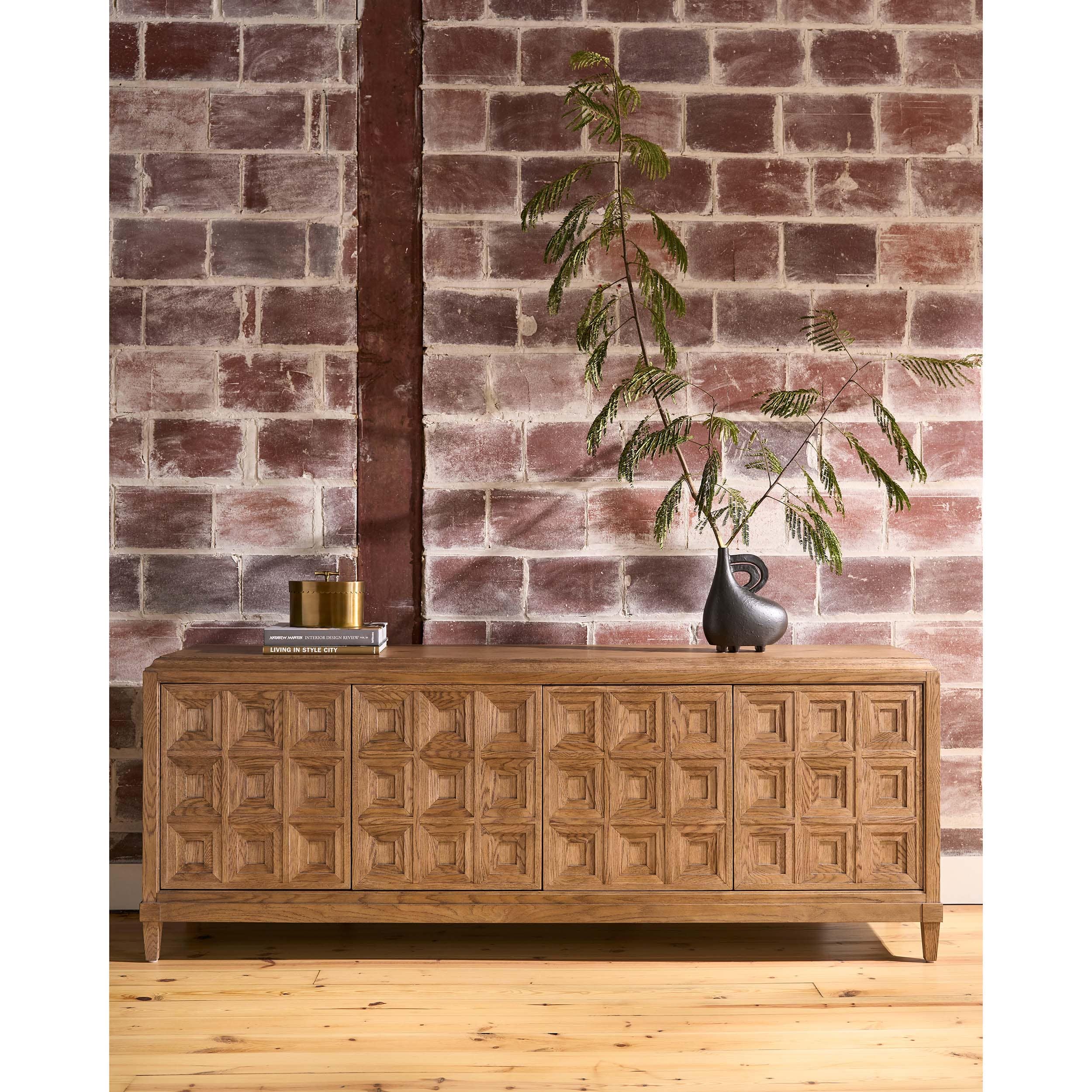 Sienna Entertainment Credenza, Sienna - Image 4
