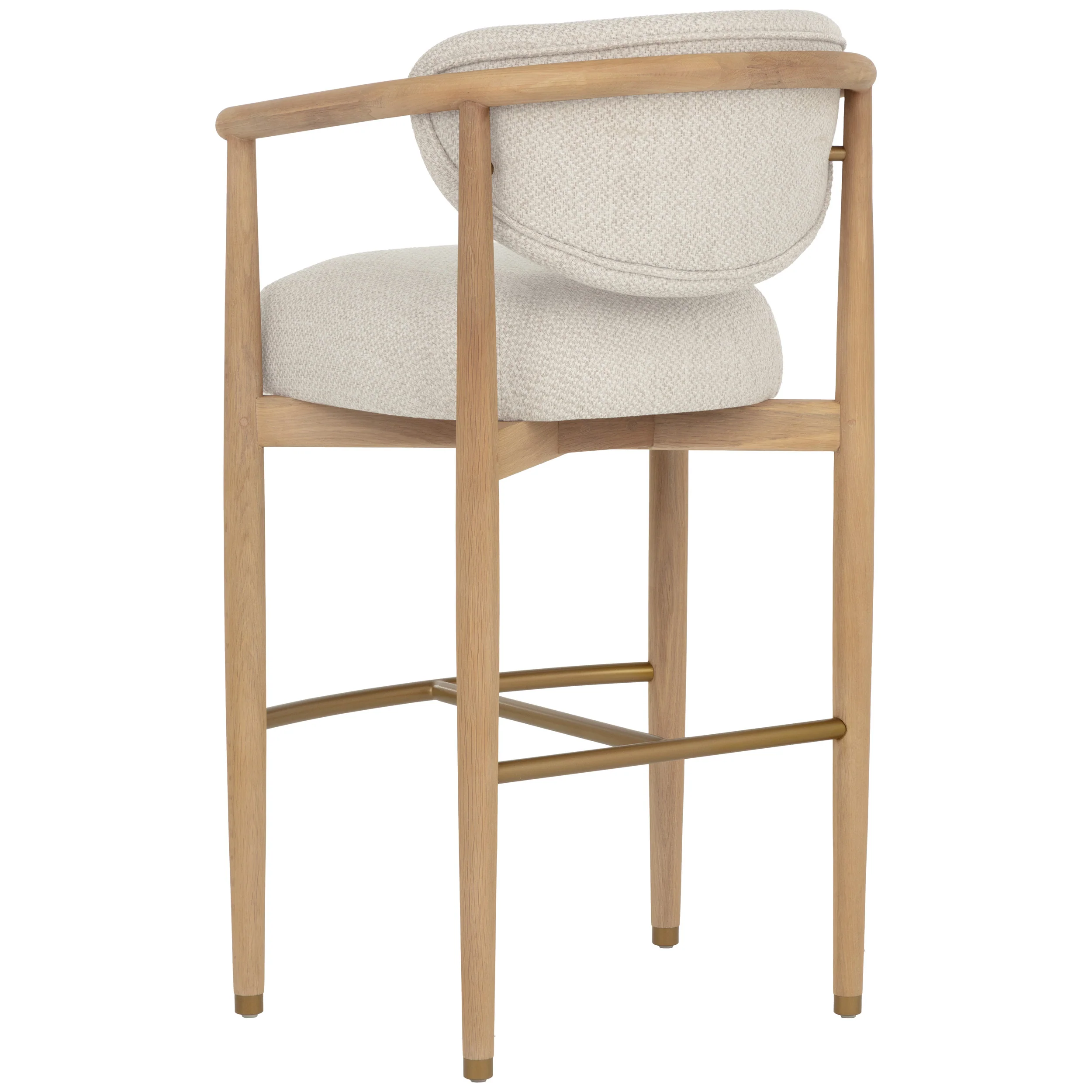 Sigrid Bar & Counter Stool, Monument Oatmeal/Light Oak - Image 9