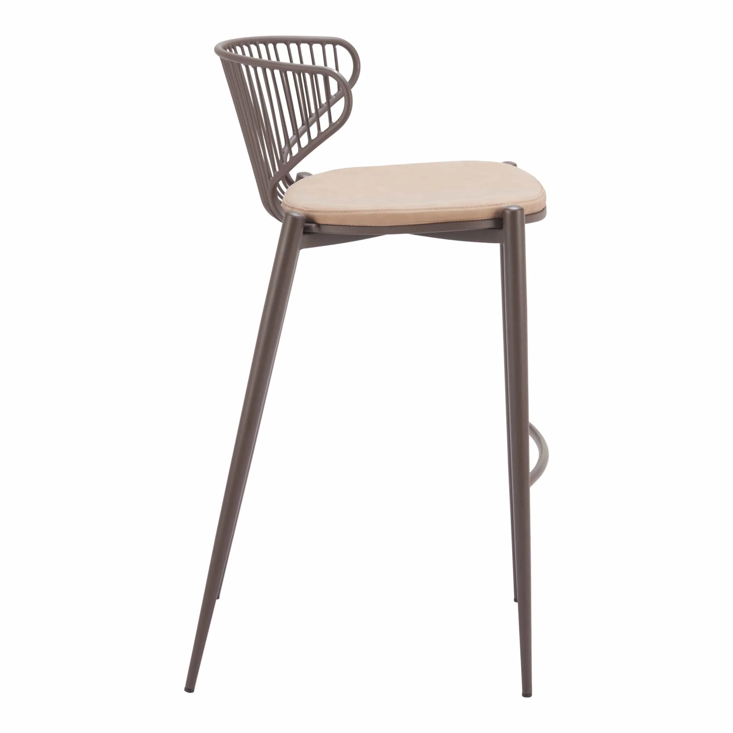 Silues Barstool, Taupe, Set of 2 - Image 2