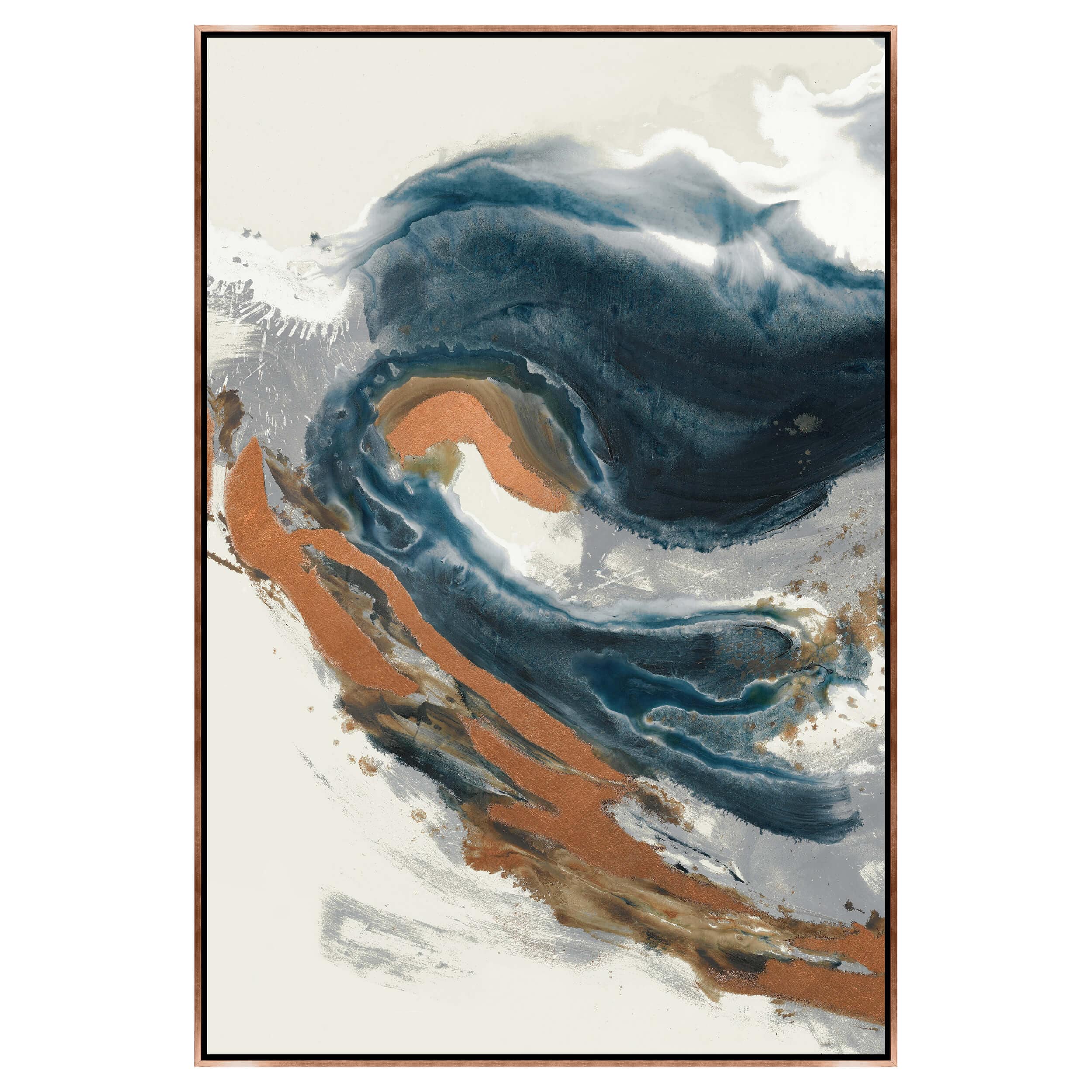Silvery Wave III Framed