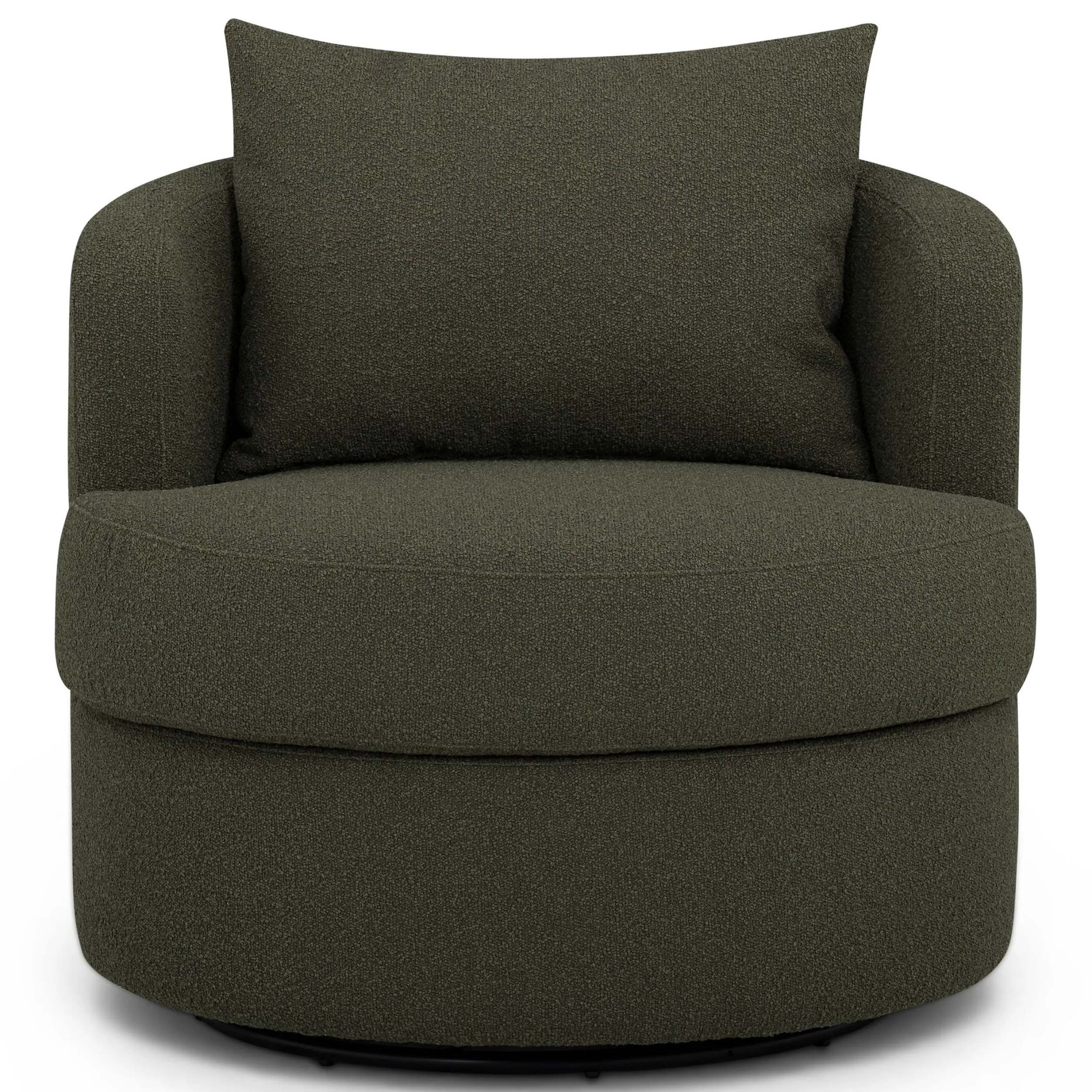 Silvi Swivel Chair, Kale Green - Image 2