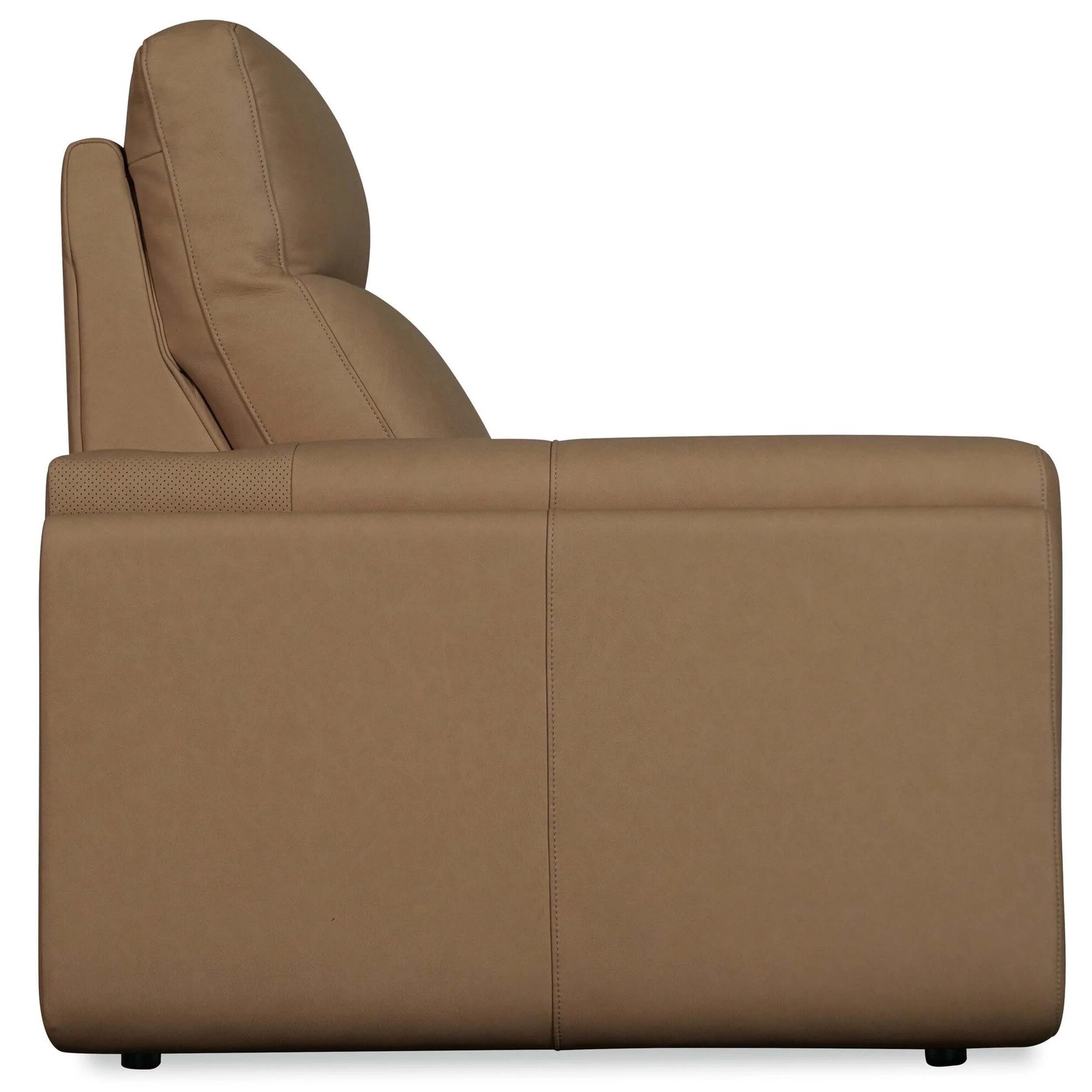 Simone Power Leather Recliner, Safari Bistro - Image 3