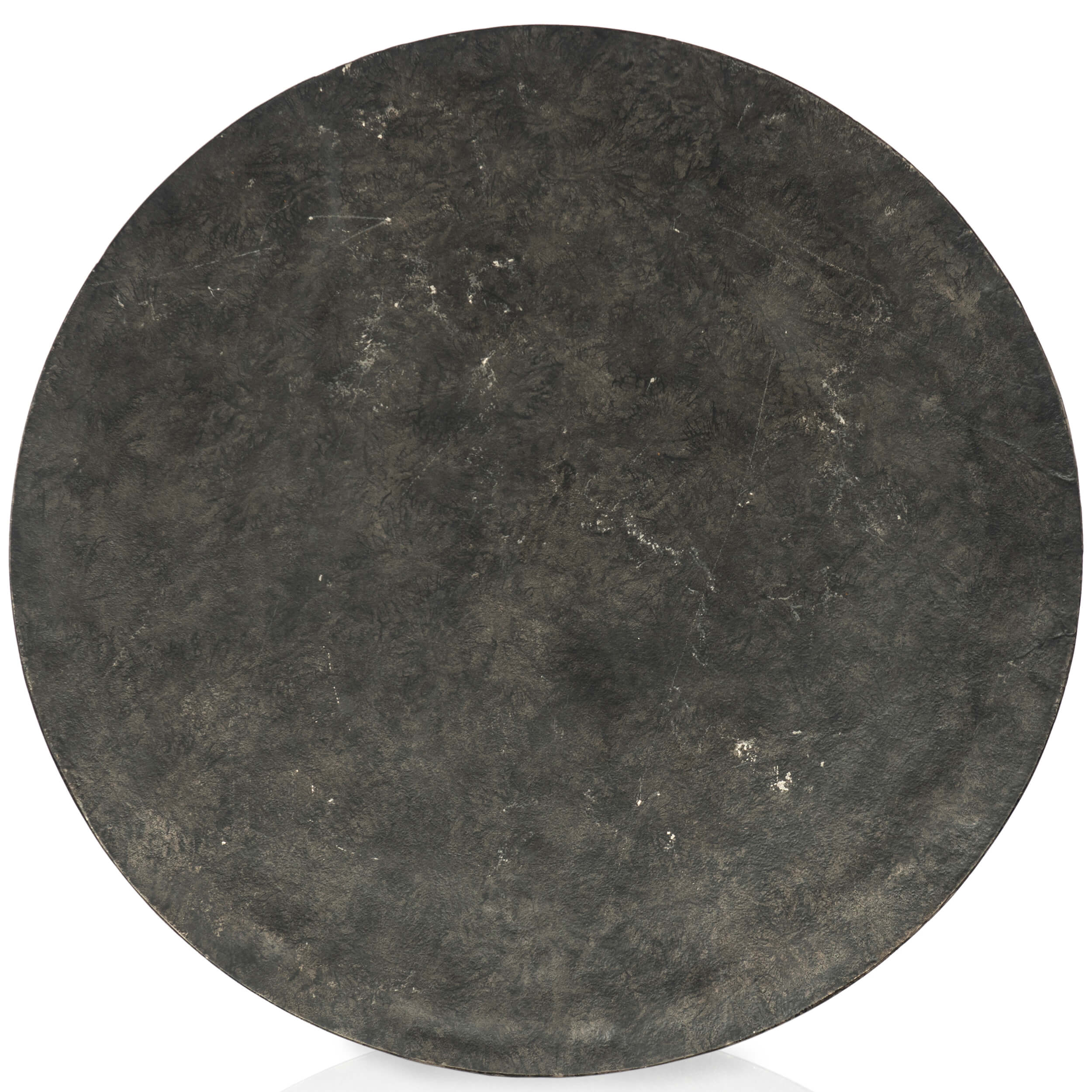 Simone Round Coffee Table, Raw Black by Four Hands - Image 2