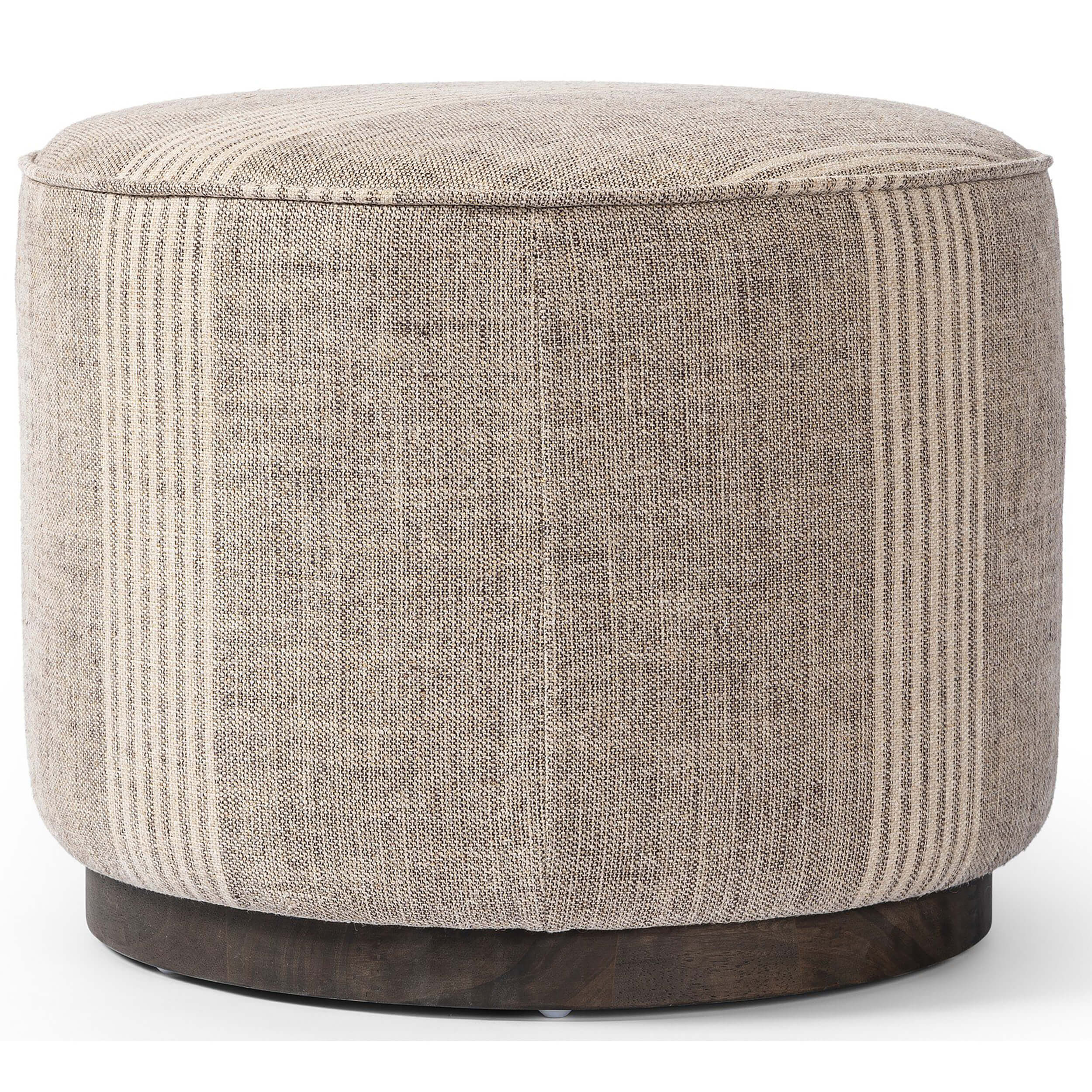 Sinclair Round Ottoman, Manchester Flint by Four Hands - Image 2
