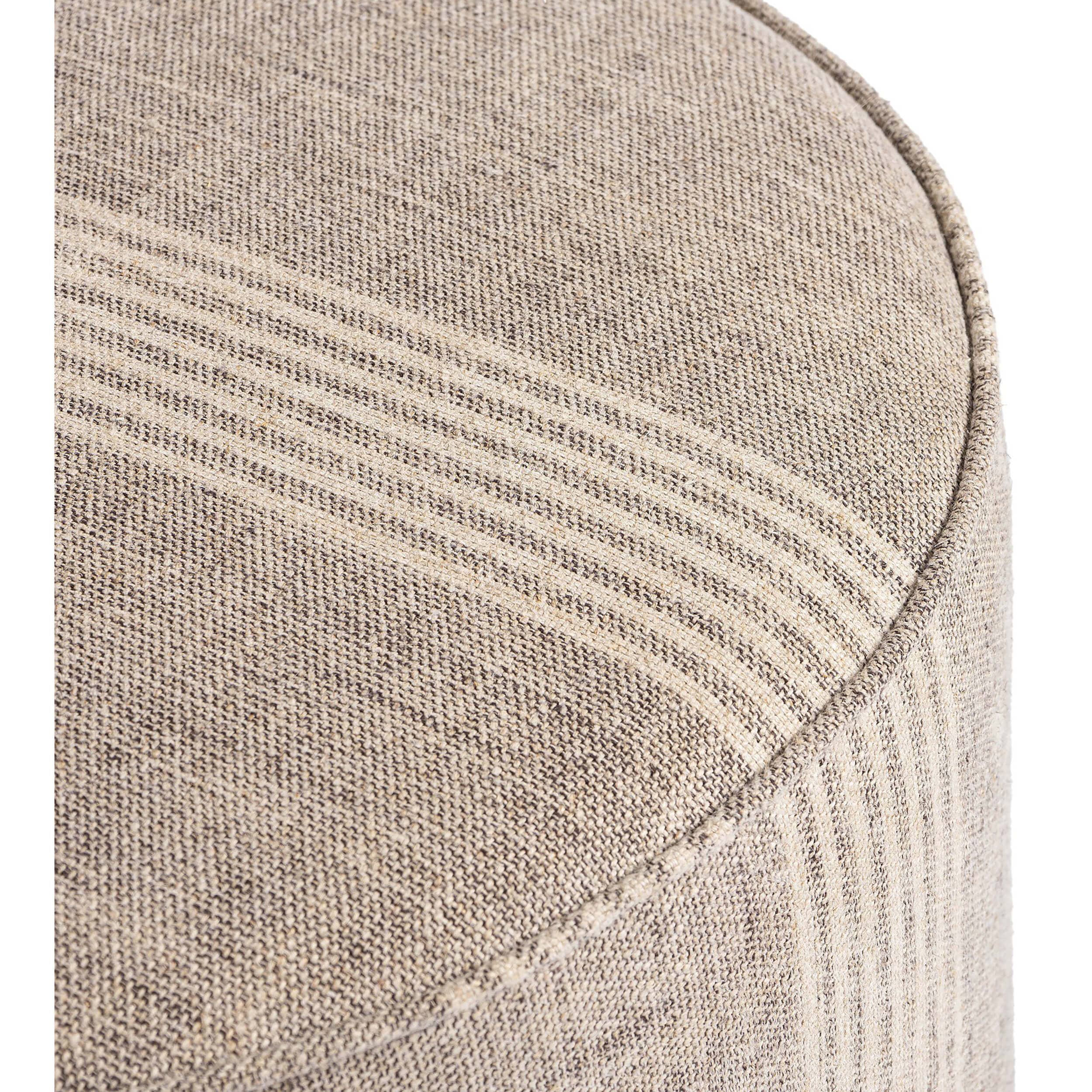 Sinclair Round Ottoman, Manchester Flint by Four Hands - Image 3