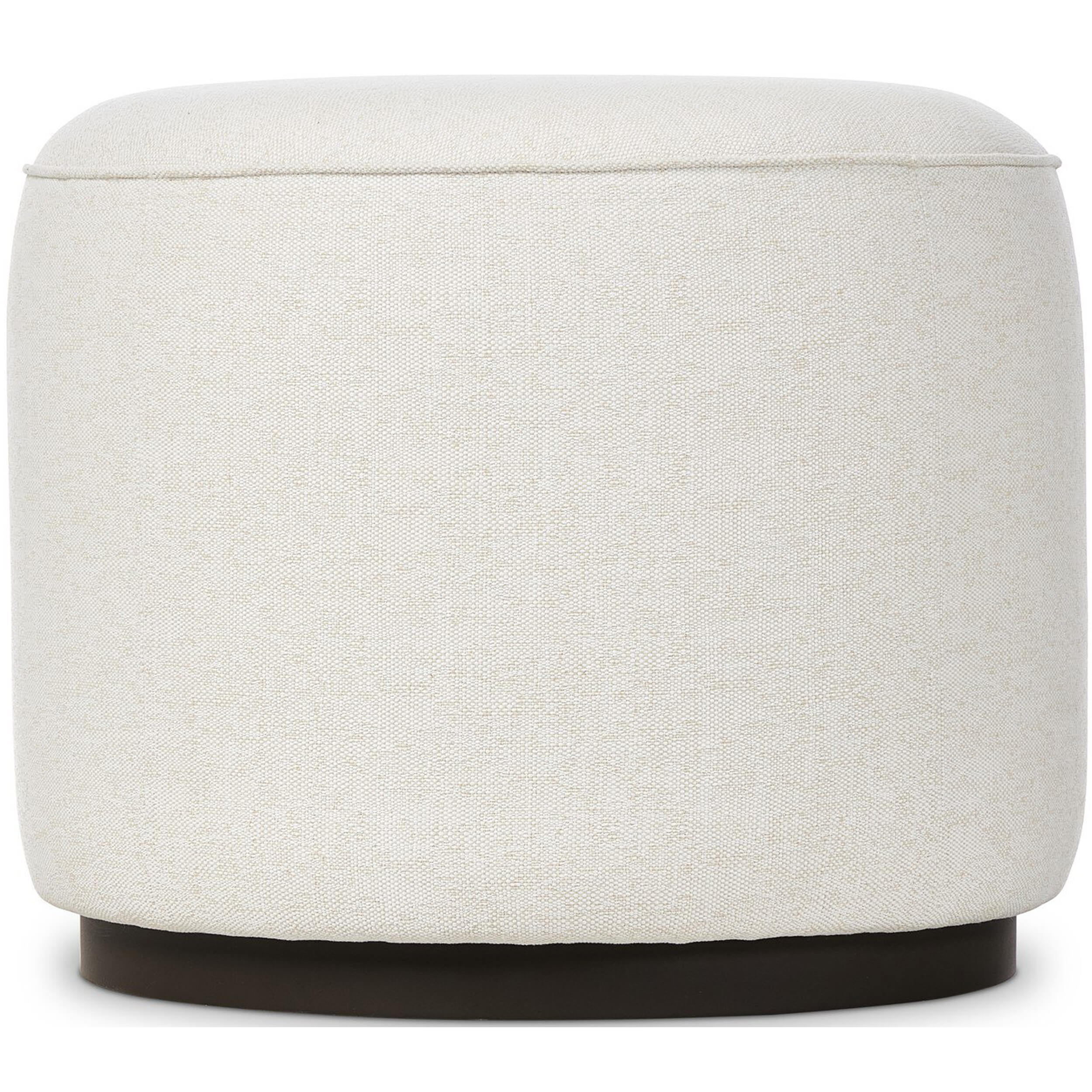 Sinclair Round Outdoor Ottoman, Alessi Linen by Four Hands - Image 2