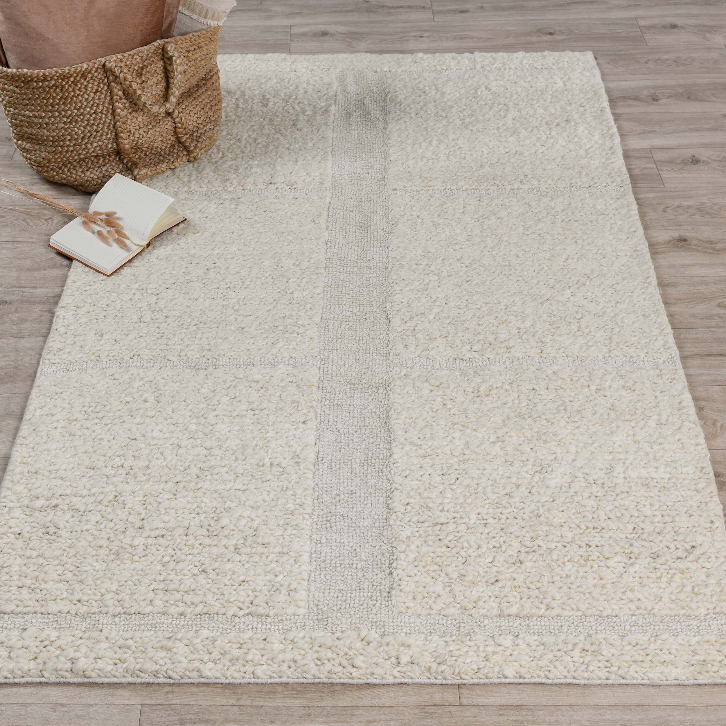 Sinclair Wool Rug, Ivory - Image 5