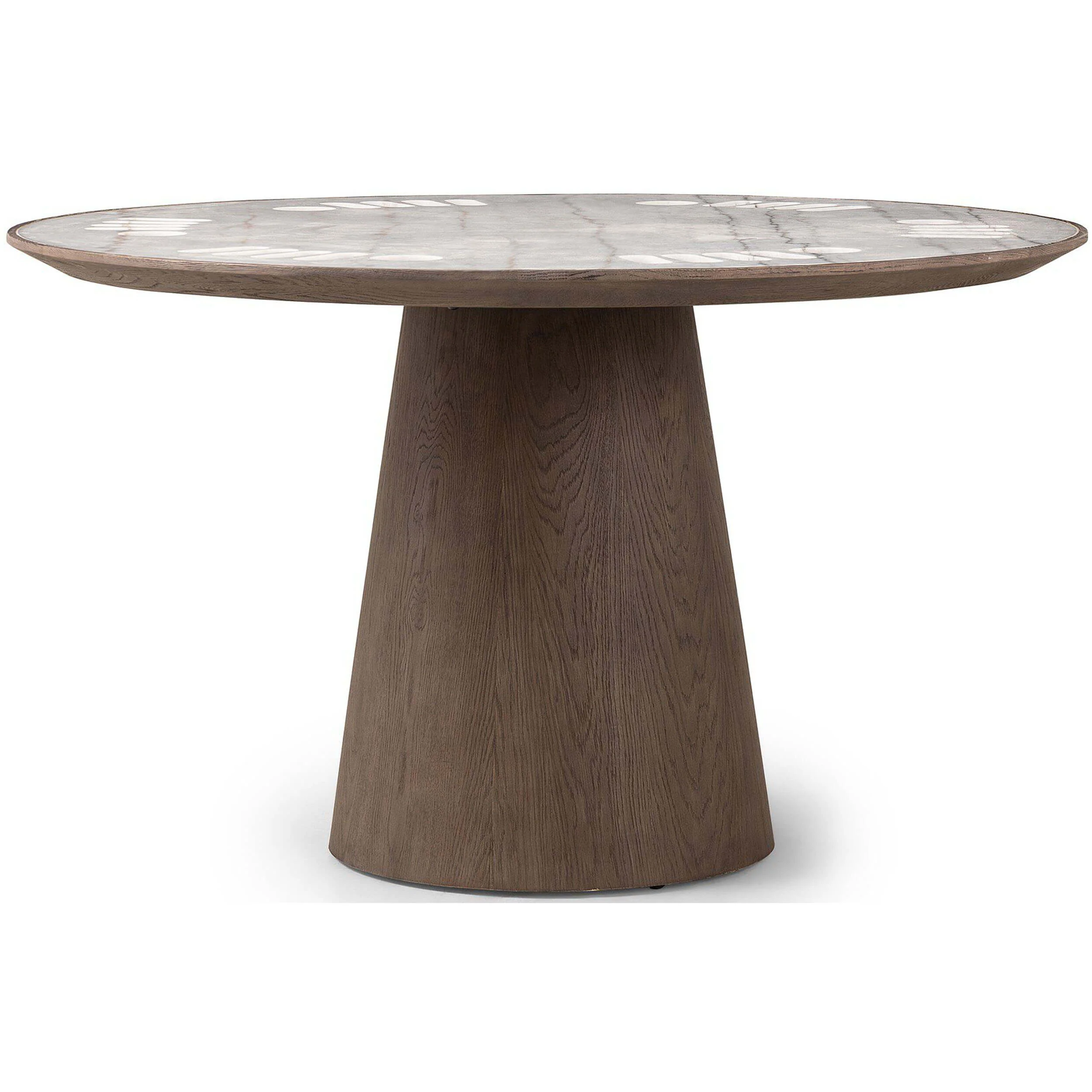Skye Poker Table, White Marble