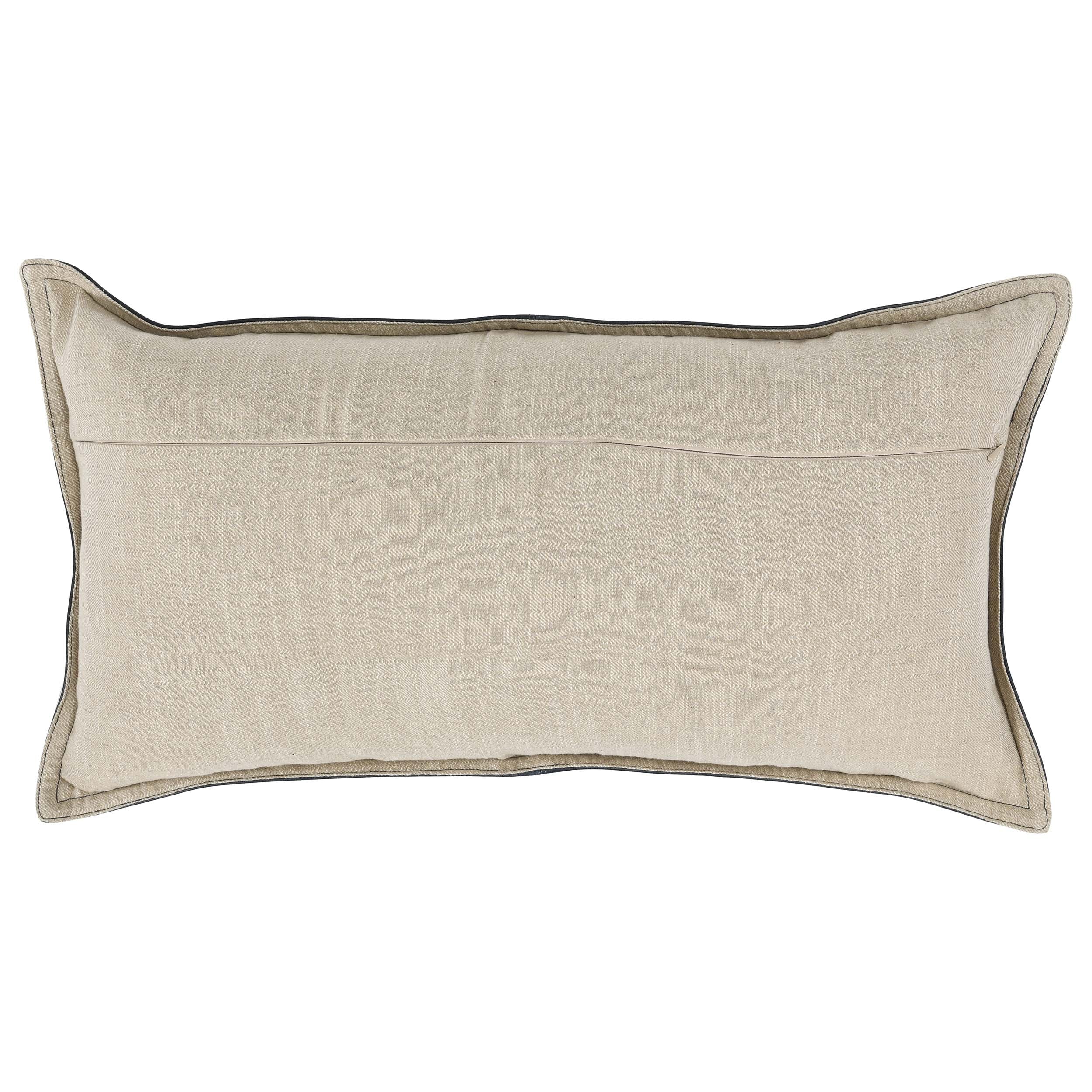 SLD Leather Lumbar Pillow, Acre Forest Green - Image 4