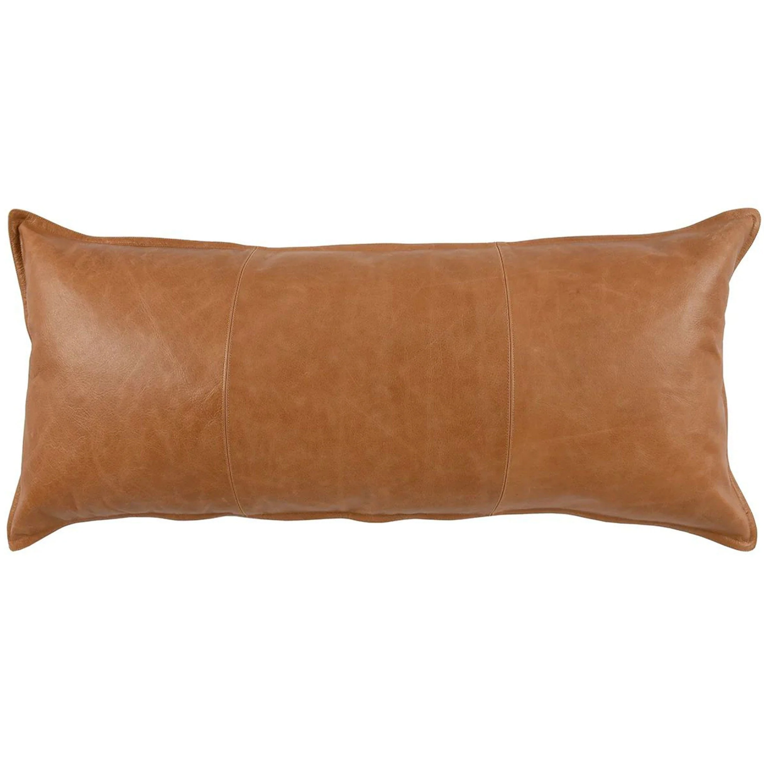 SLD Leather Lumbar Pillow, Dumont Chestnut - Image 3