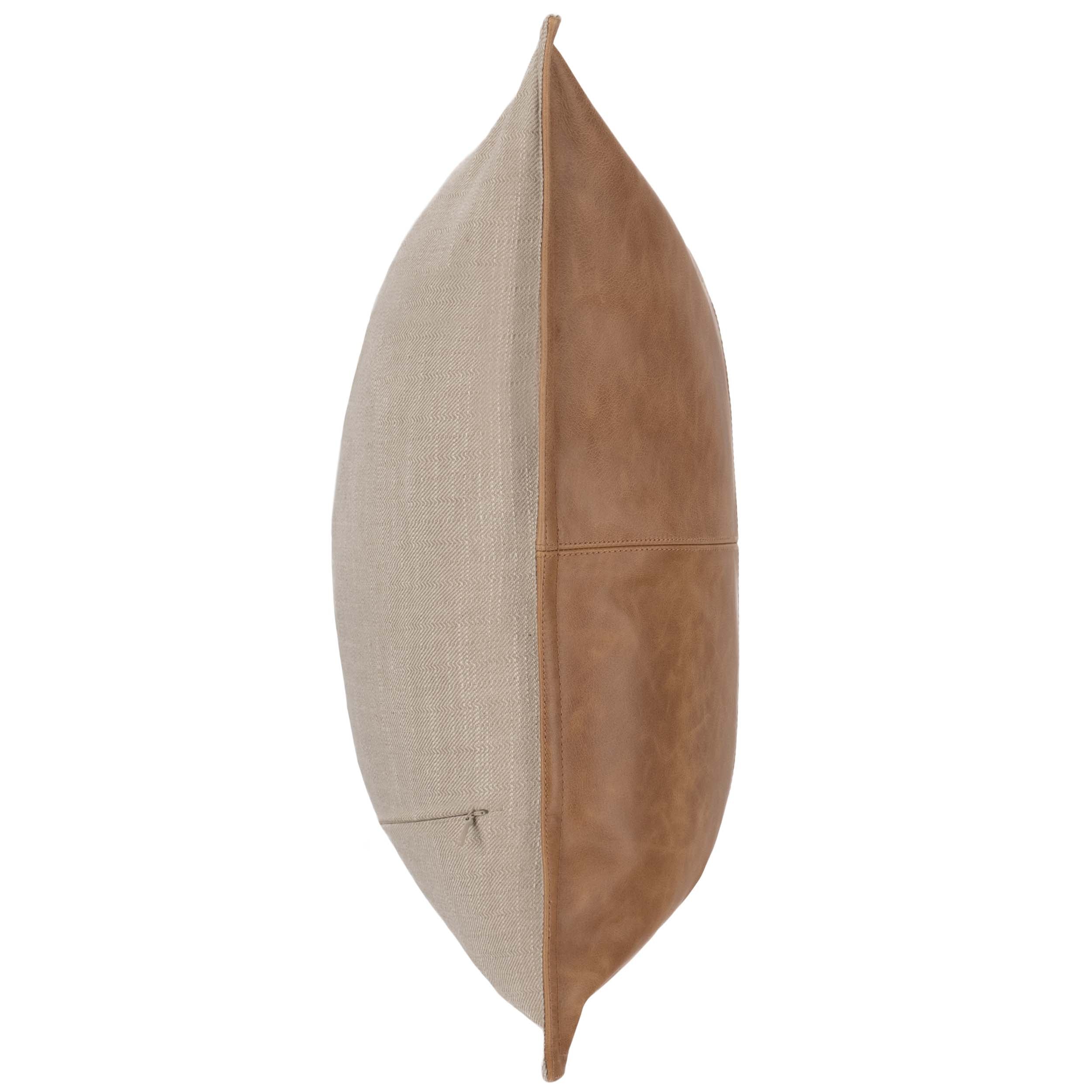SLD Leather Pillow, Dumont Chestnut - Image 3