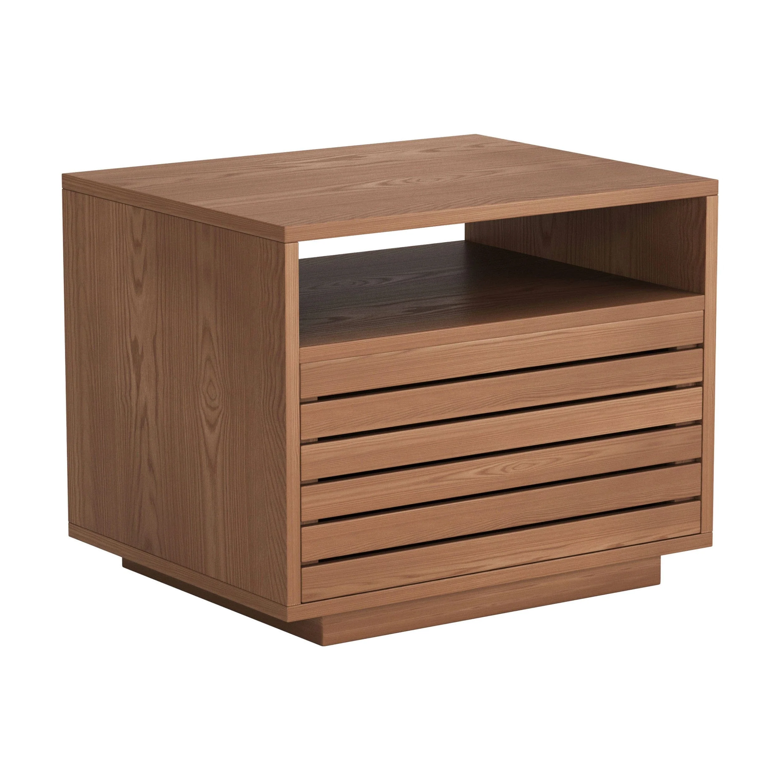 Slit Nightstand, Walnut