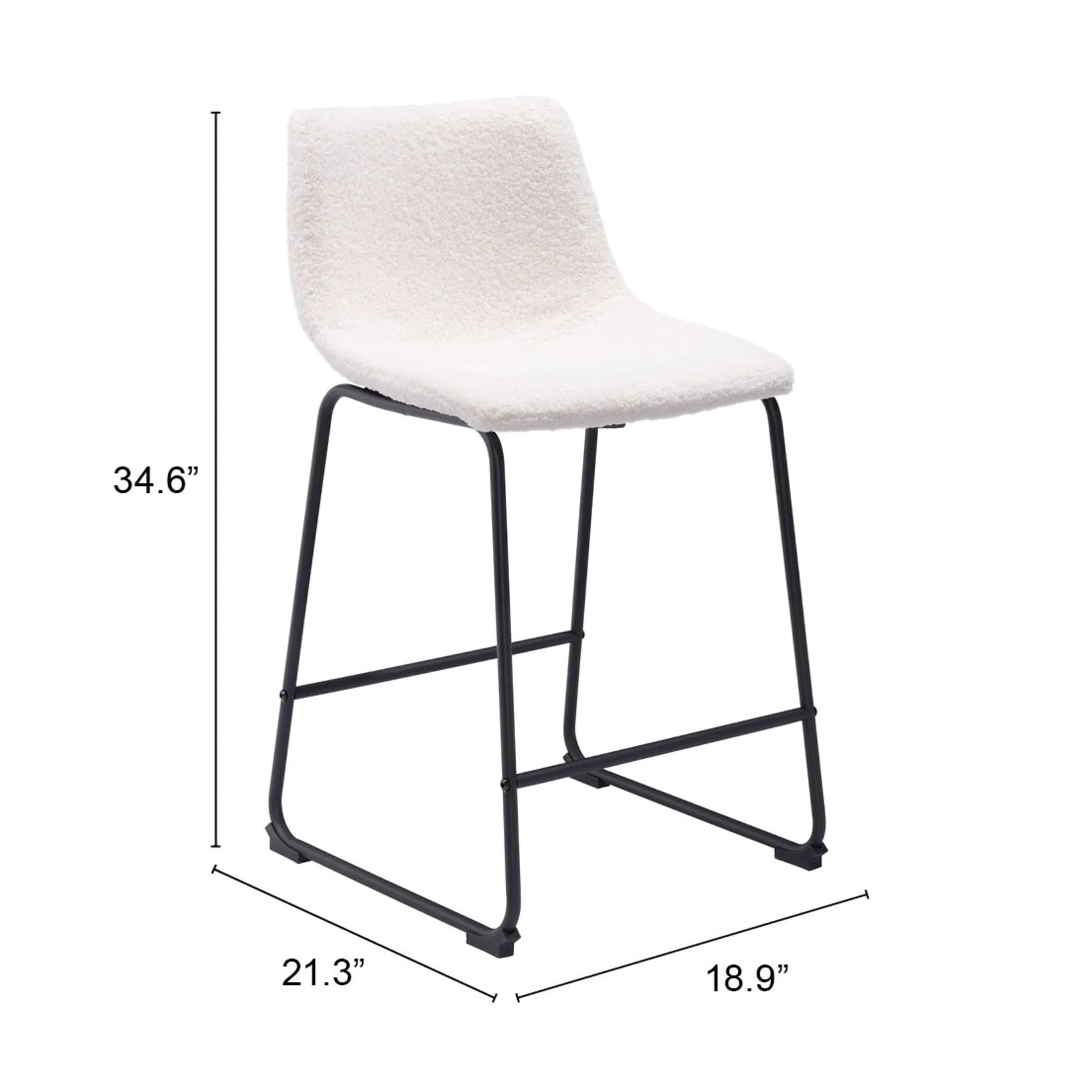 Smart Counter Stool, Ivory, Set of 2 - Image 9