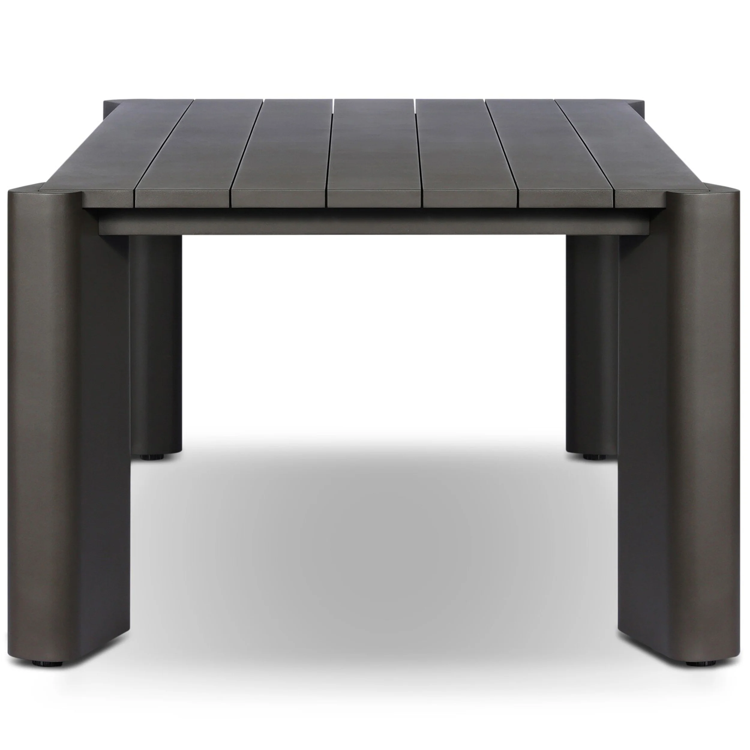 Soho 86" Outdoor Metal Dining Table, Bronze by Four Hands - Image 3