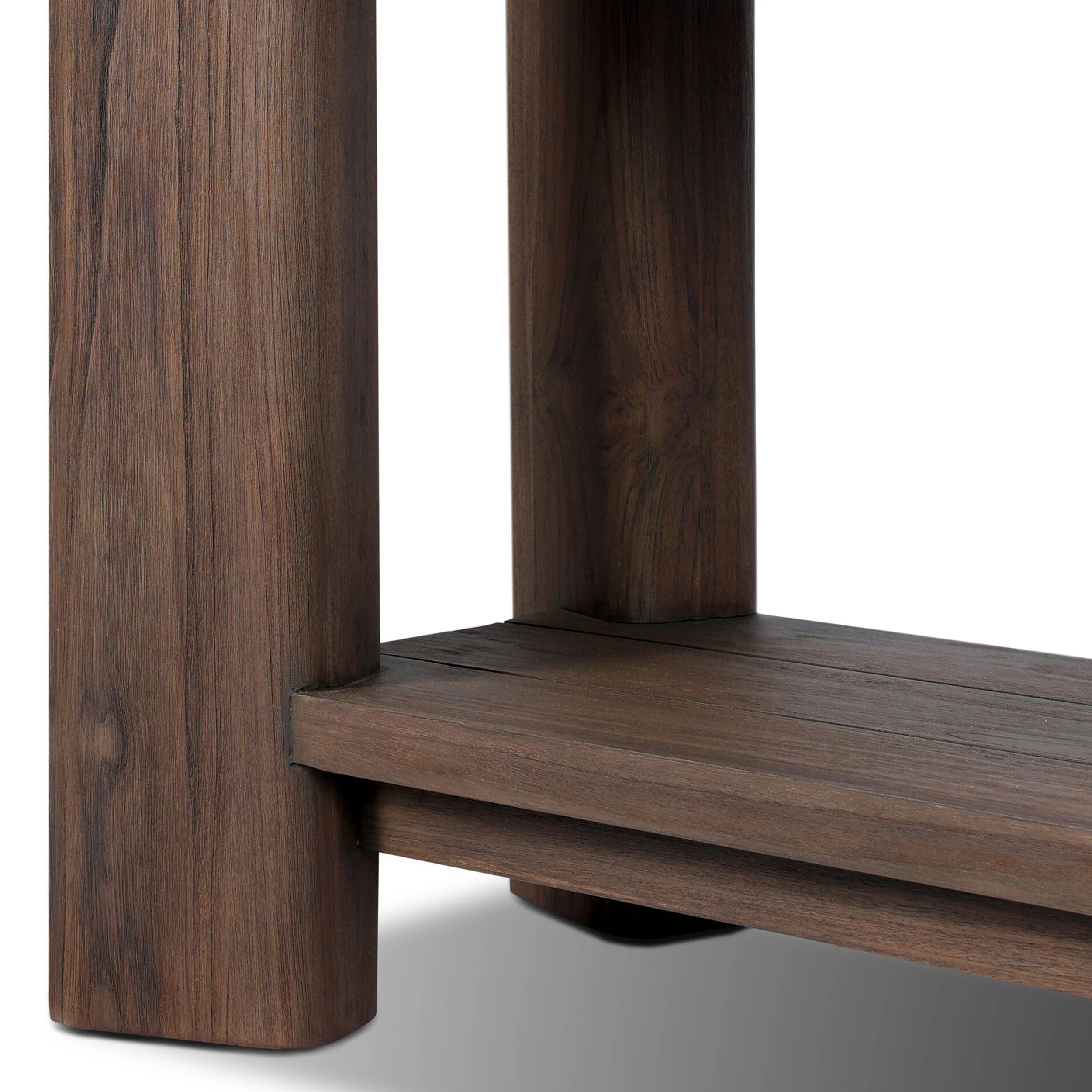 Soho Outdoor Console Table, Saddle Brown - Image 5