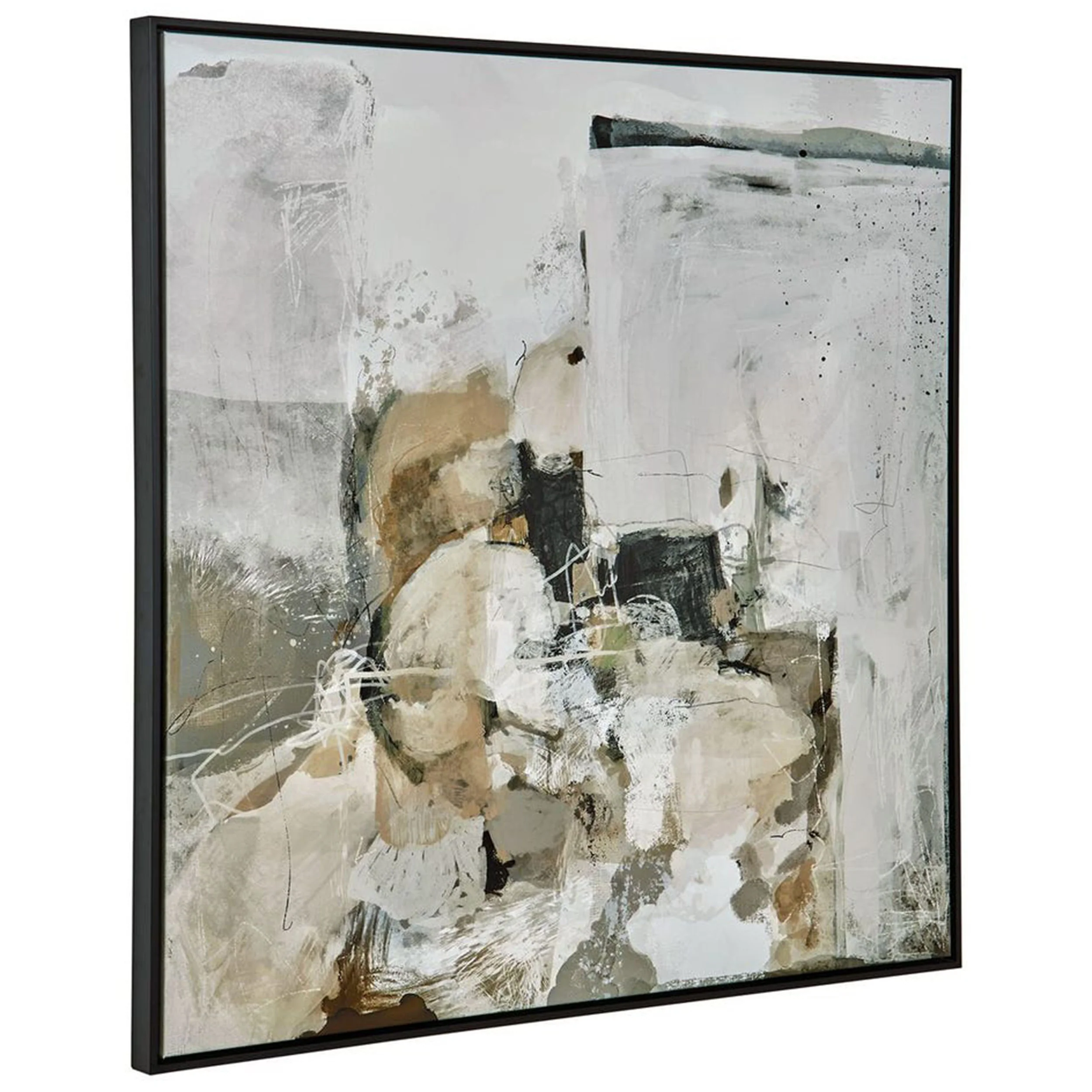 Solace I Framed Canvas, Black - Image 2