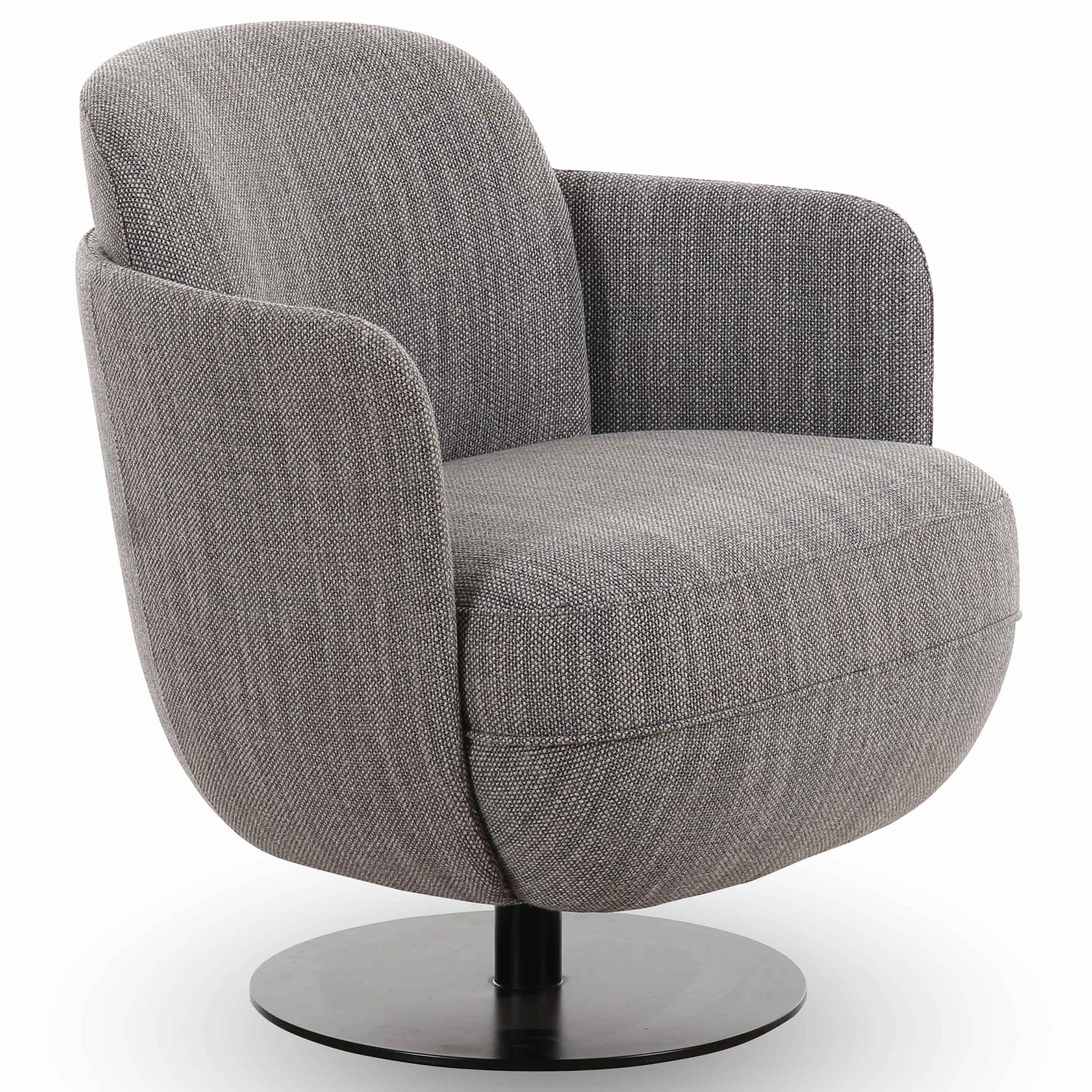 Solange Swivel Chair,Grey