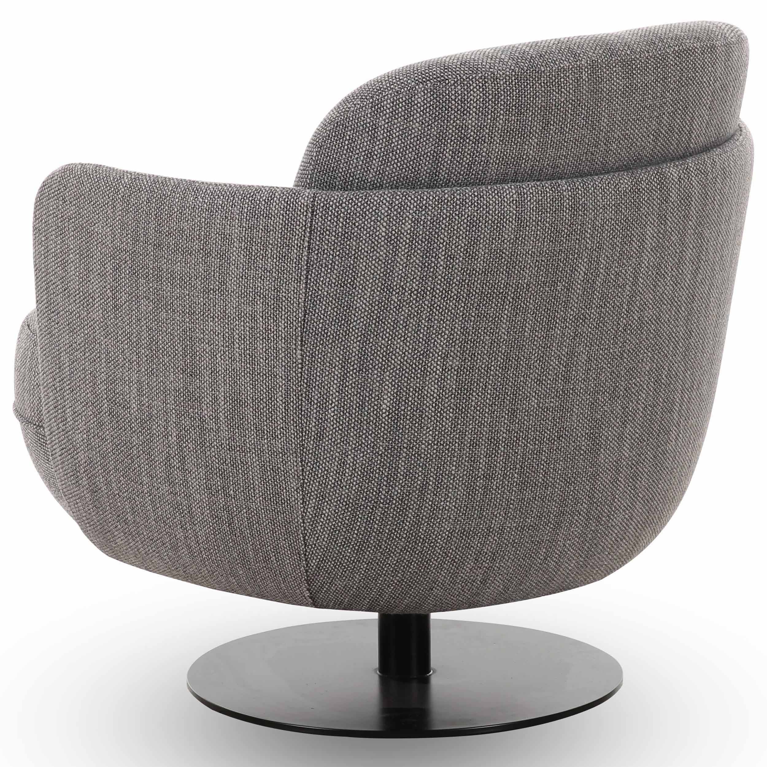Solange Swivel Chair,Grey - Image 3