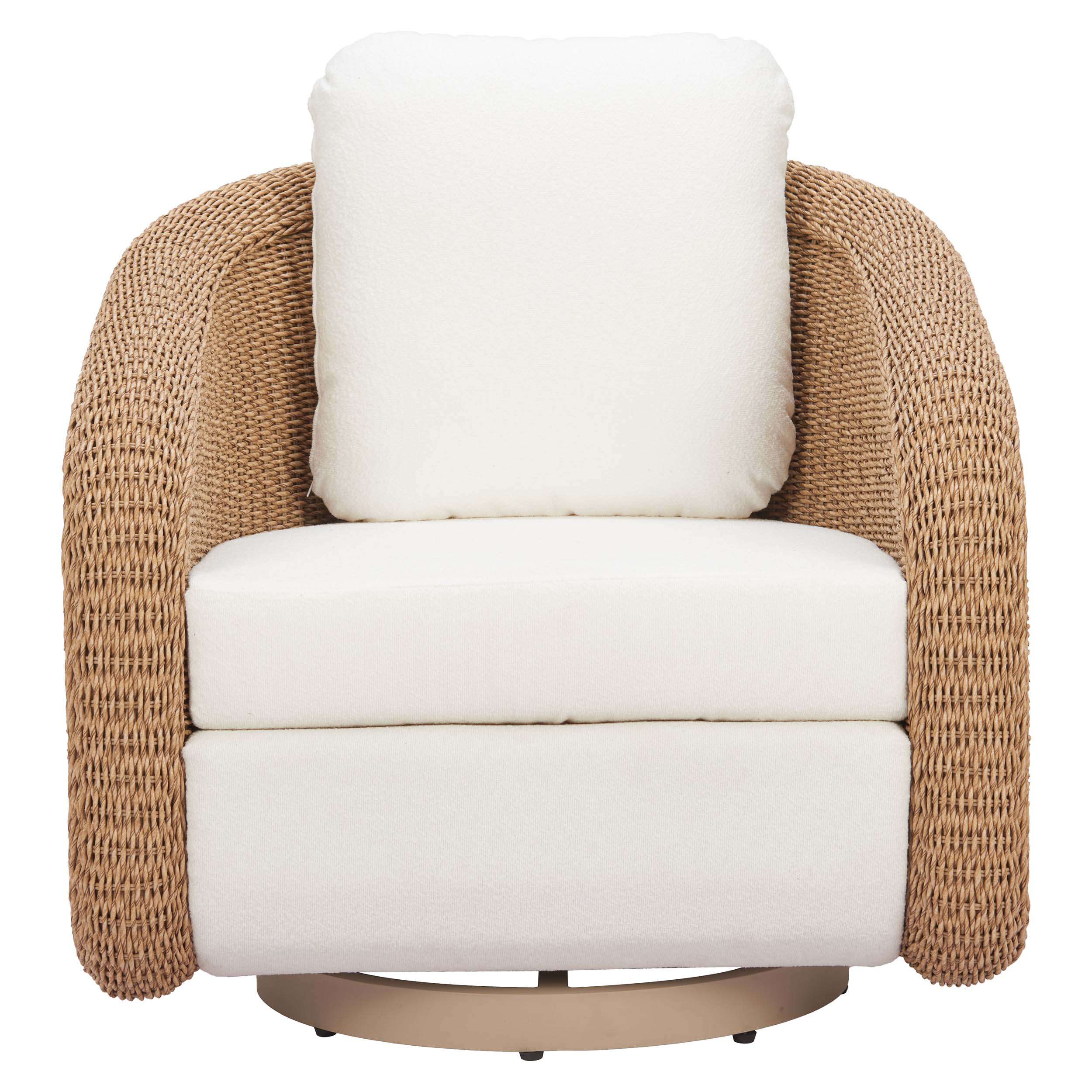 Solara Swivel Chair, Ivory - Image 2