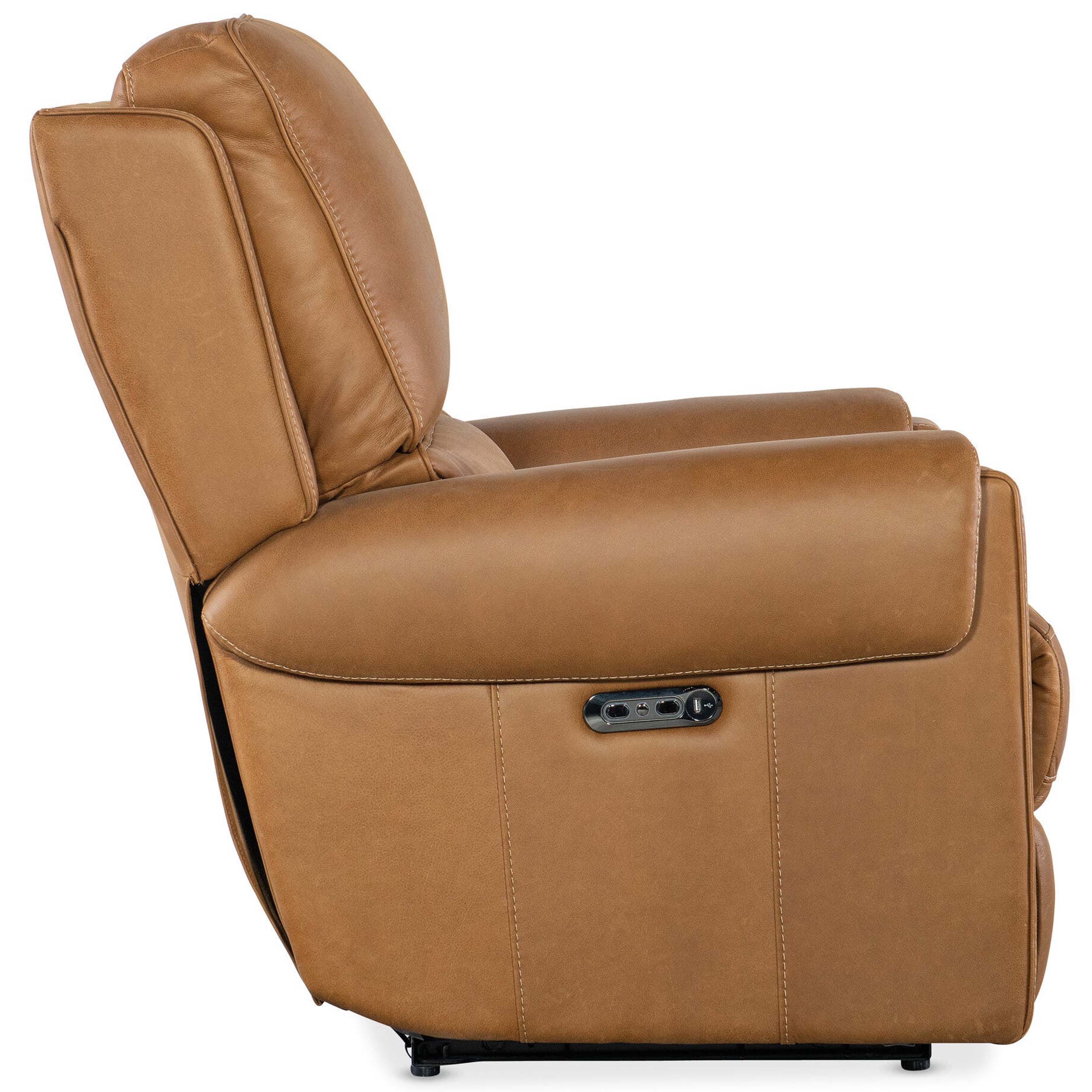 Somers Leather Power Recliner, Denver Coffee - Image 3