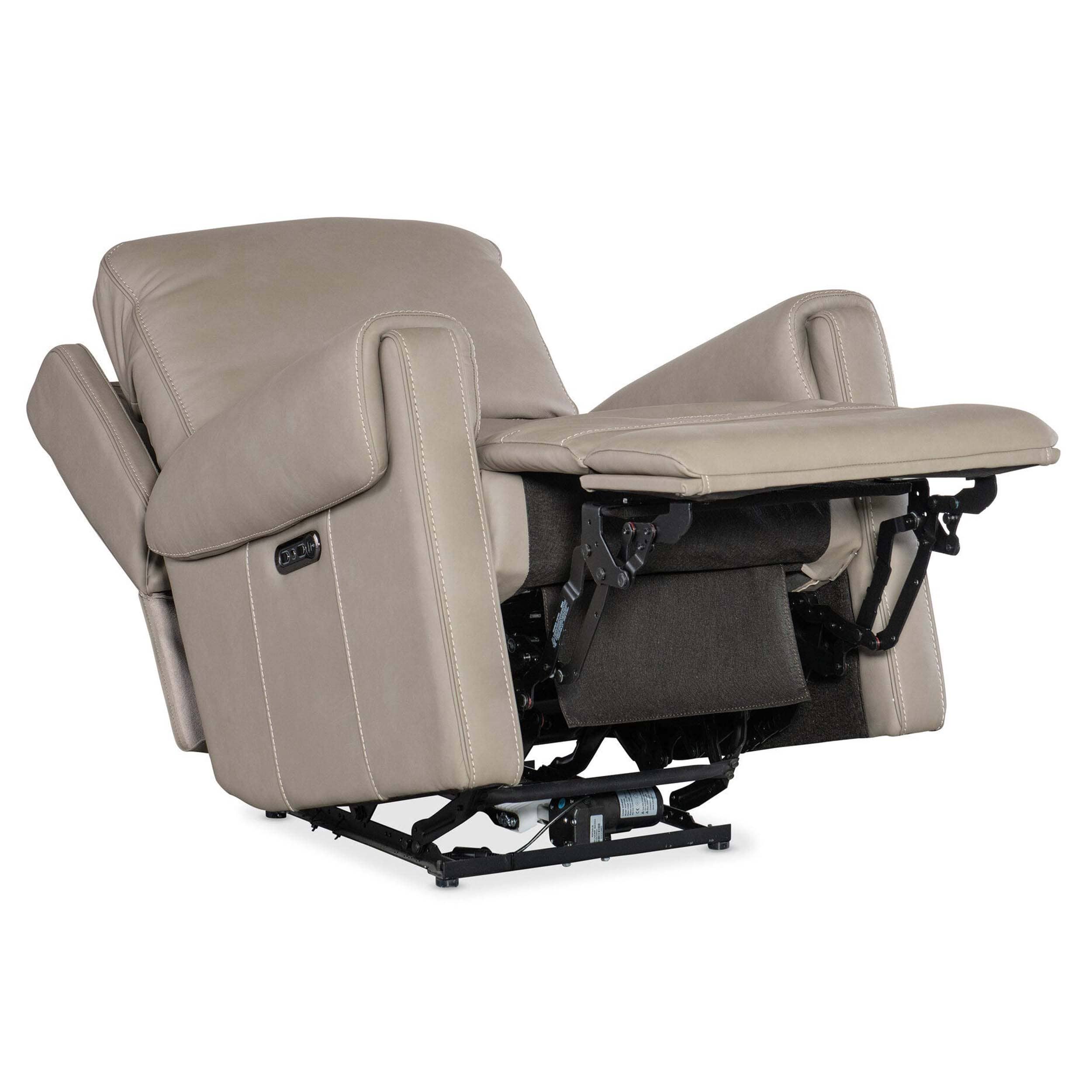 Somers Leather Power Recliner, Somers Dark Taupe - Image 6