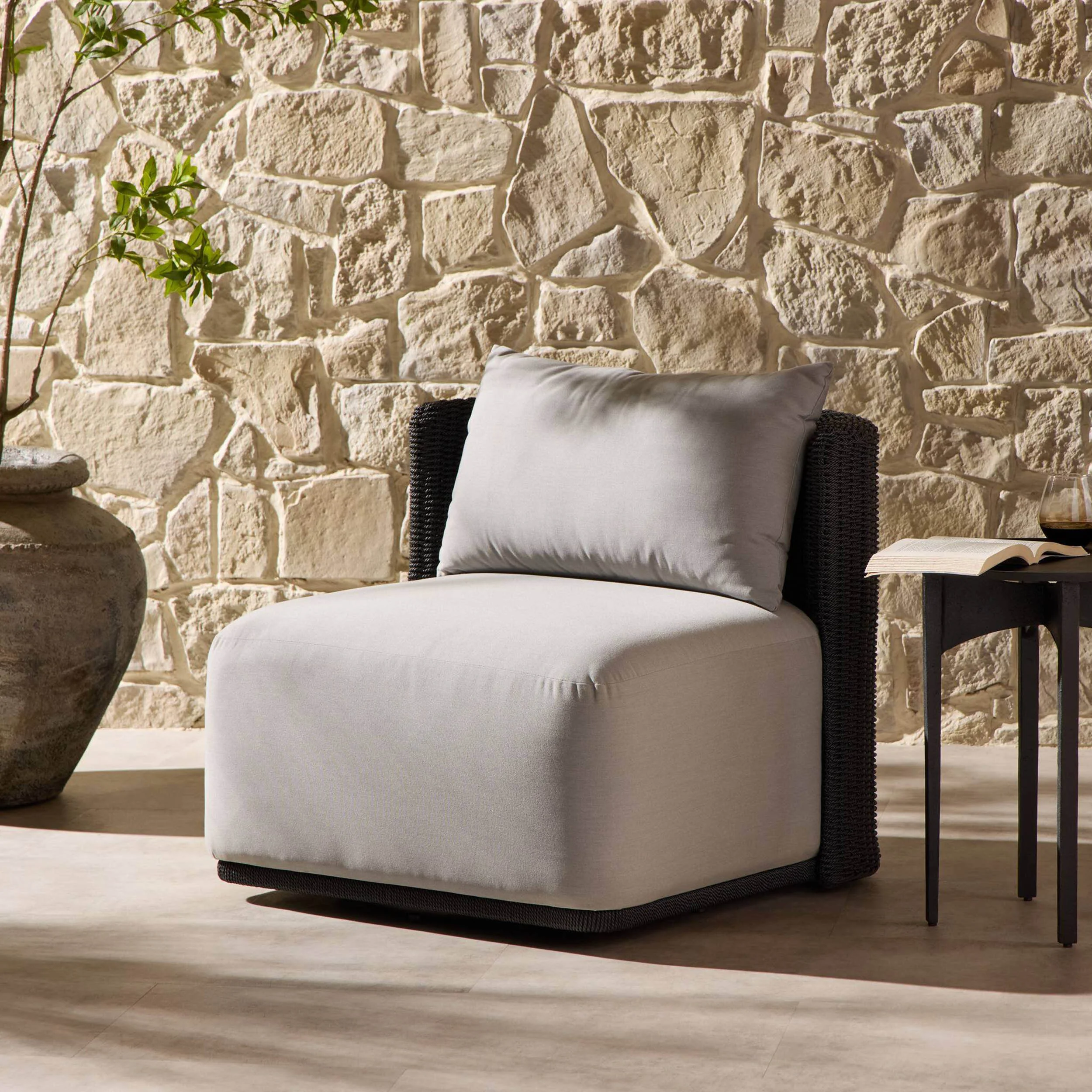 Somers Outdoor Chair, Arashi Grey by Four Hands - Image 7