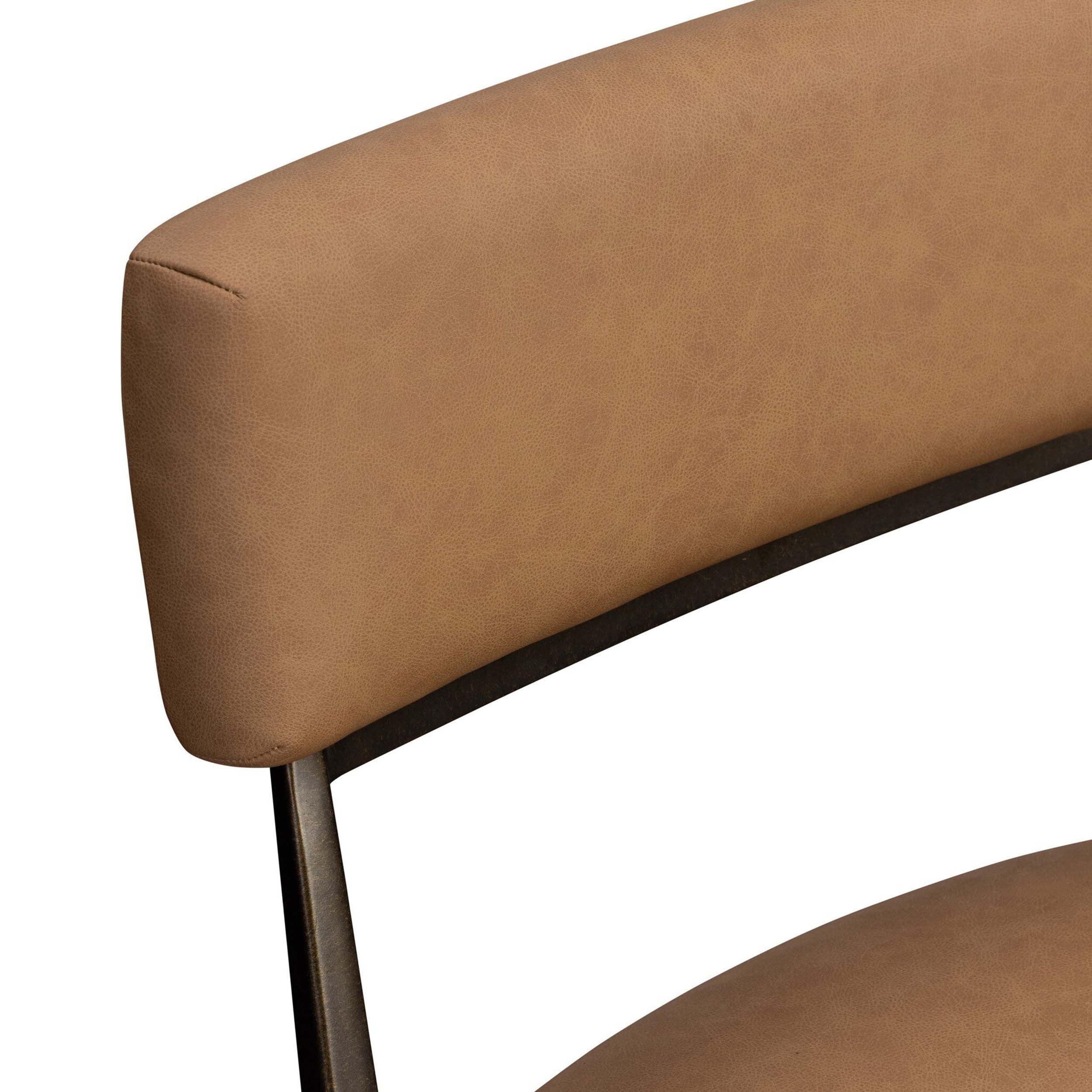 Somerson Leather Dining Chair, Maestro Camel, Set of 2 by Four Hands - Image 6