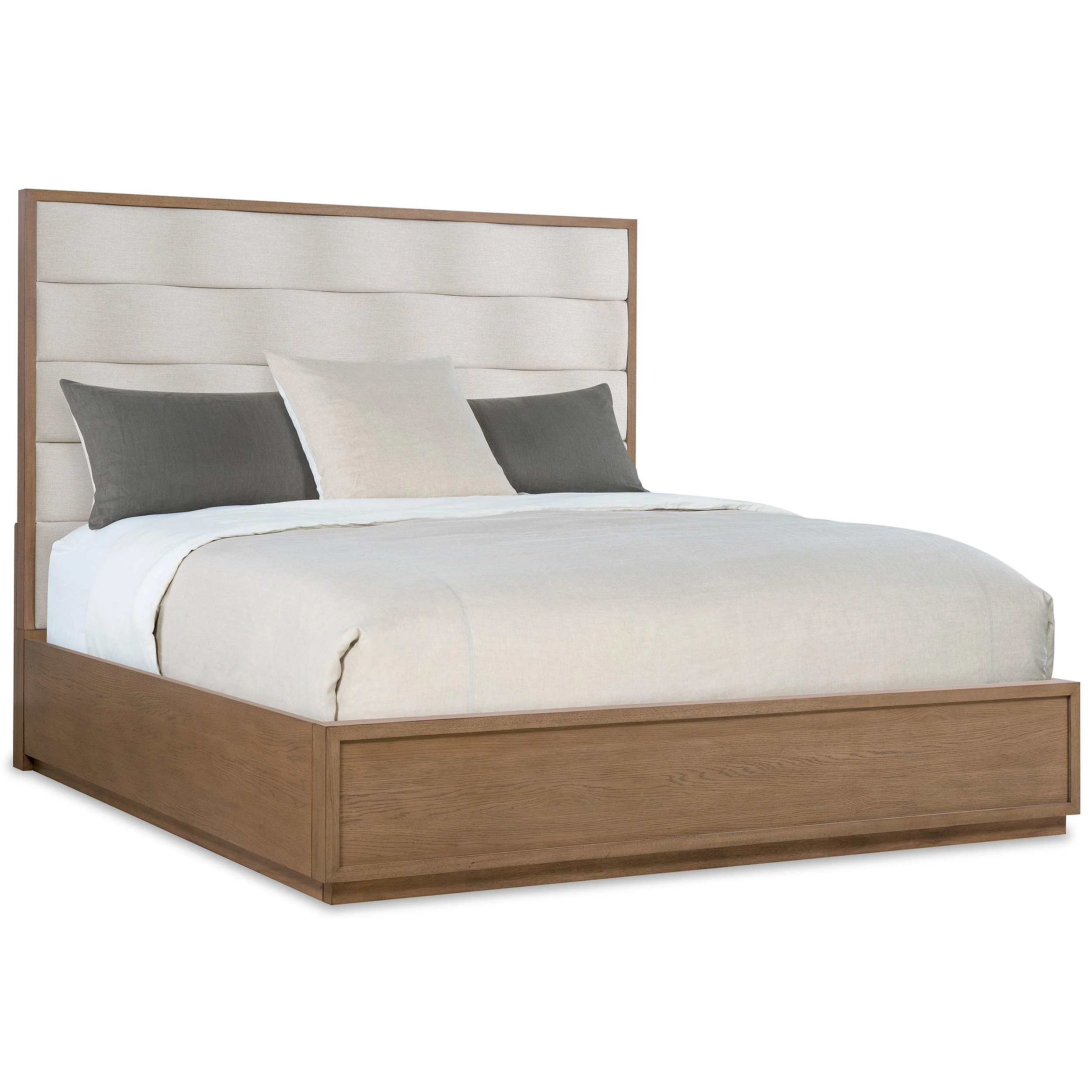 Sonnet Upholstered Bed, Savile Oatmeal