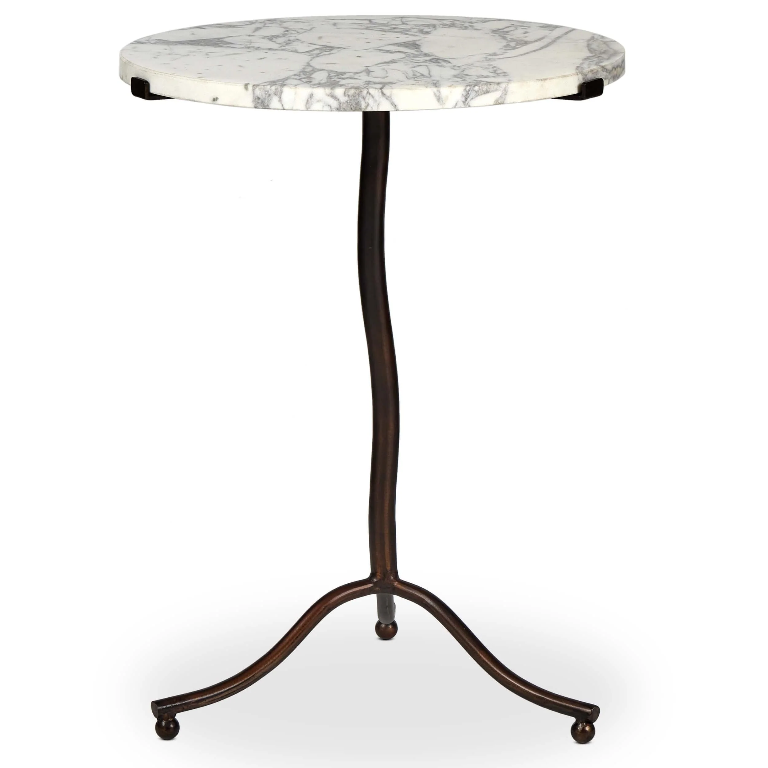 Sophie End Table, White Marble by Four Hands - Image 2