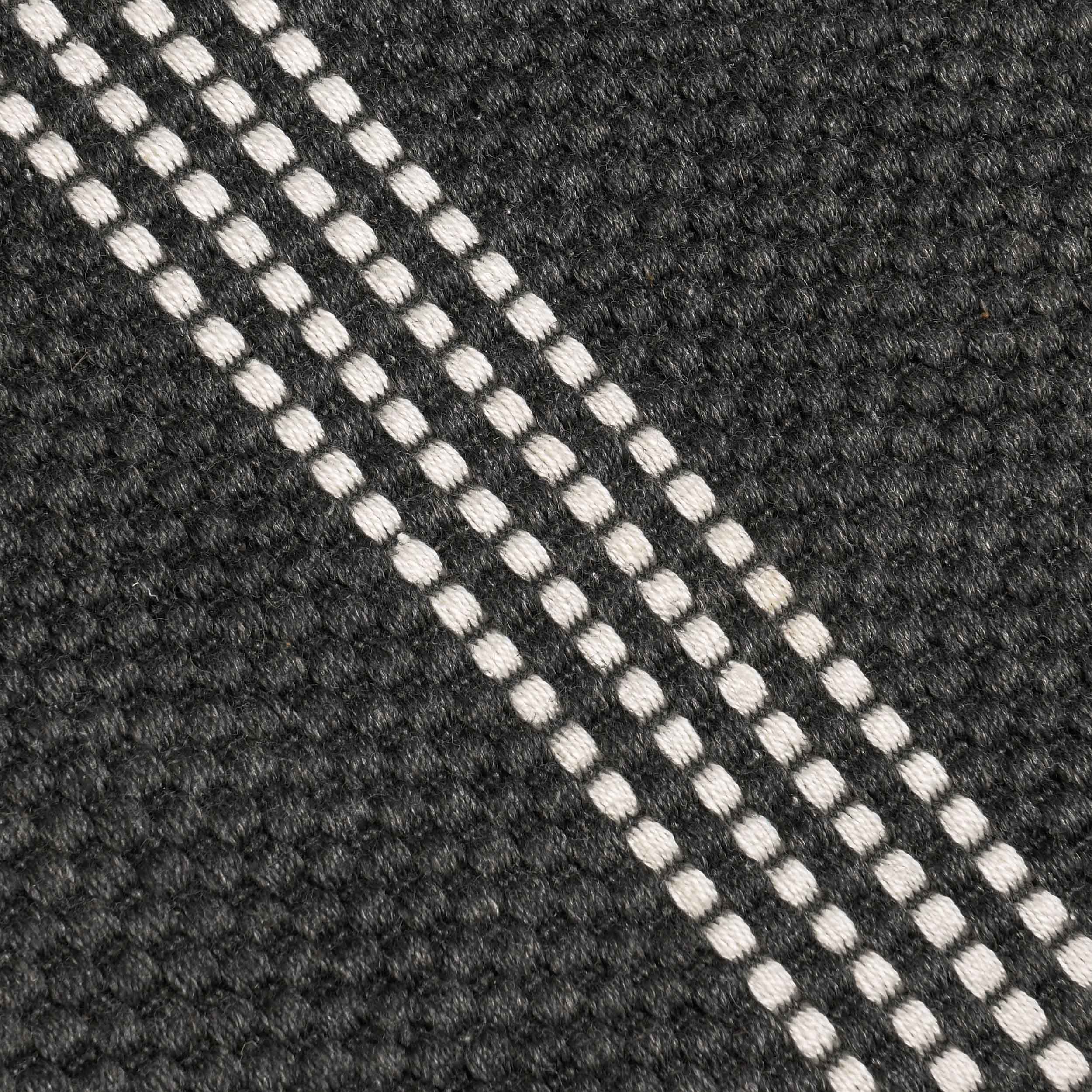 Sorrento Stripe Rug, Charcoal/Ivory - Image 5