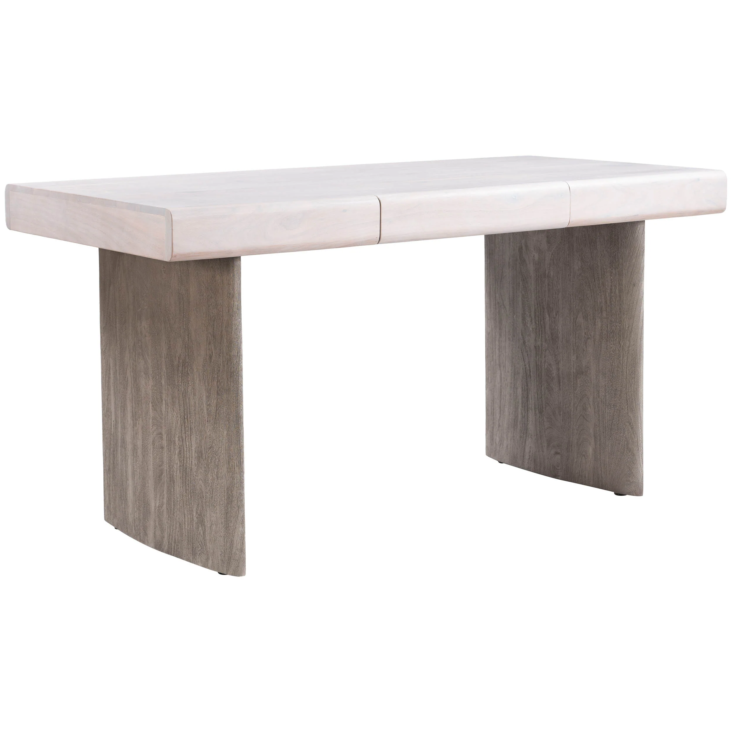 Soula Desk, Whitewashed/Driftwood Gray