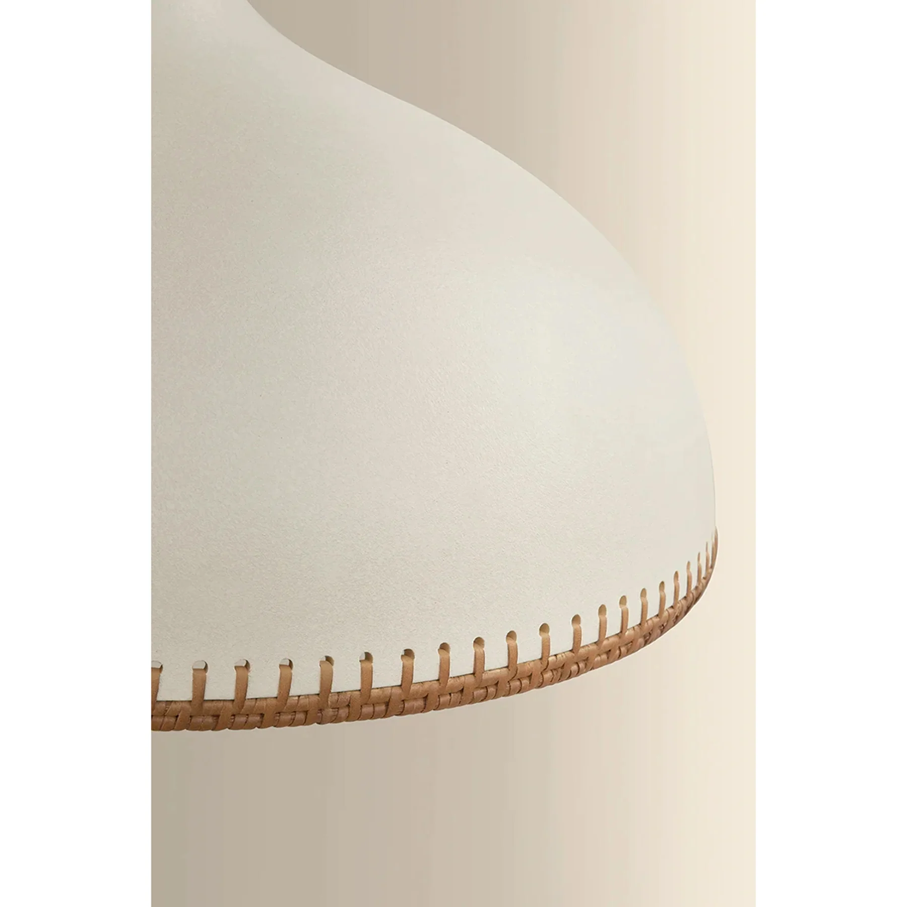 Southfields Pendant, Aged Brass/Ceramic Cream Pebble - Image 12