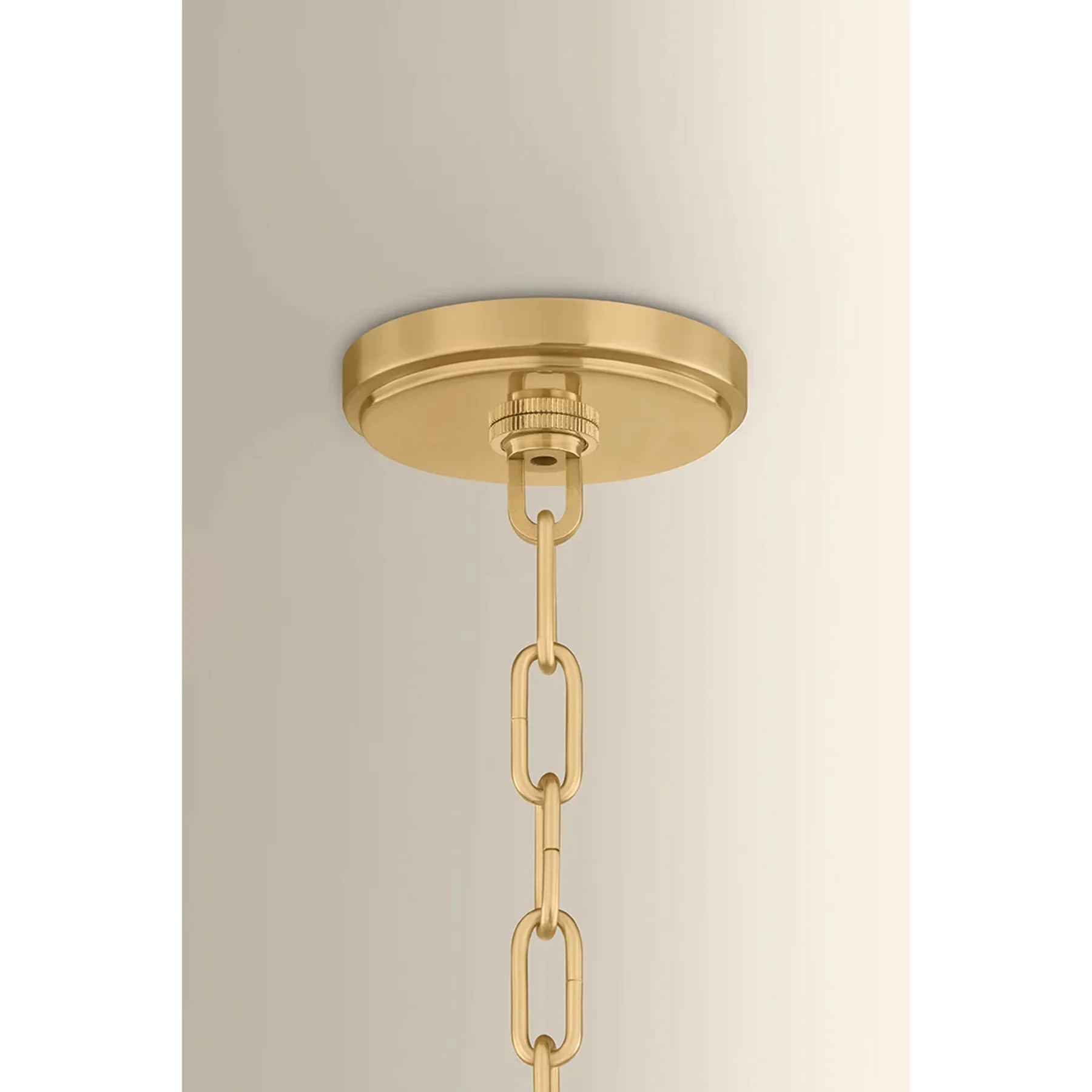 Southfields Pendant, Aged Brass/Ceramic Cream Pebble - Image 6