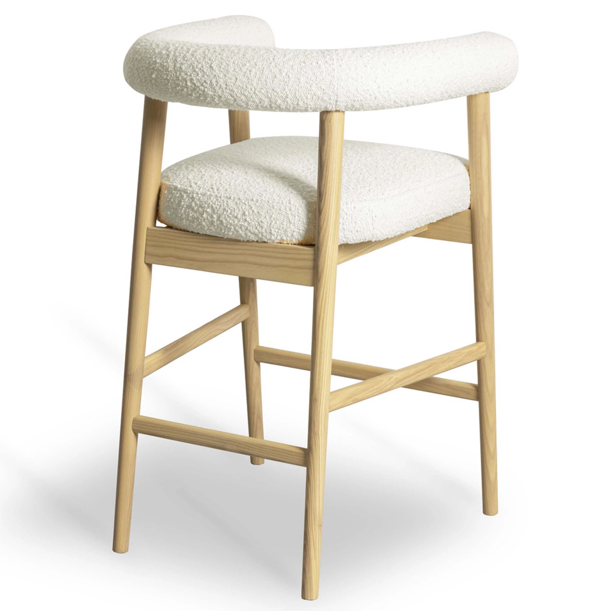 Spara Boucle Counter Stool, Cream - Image 3