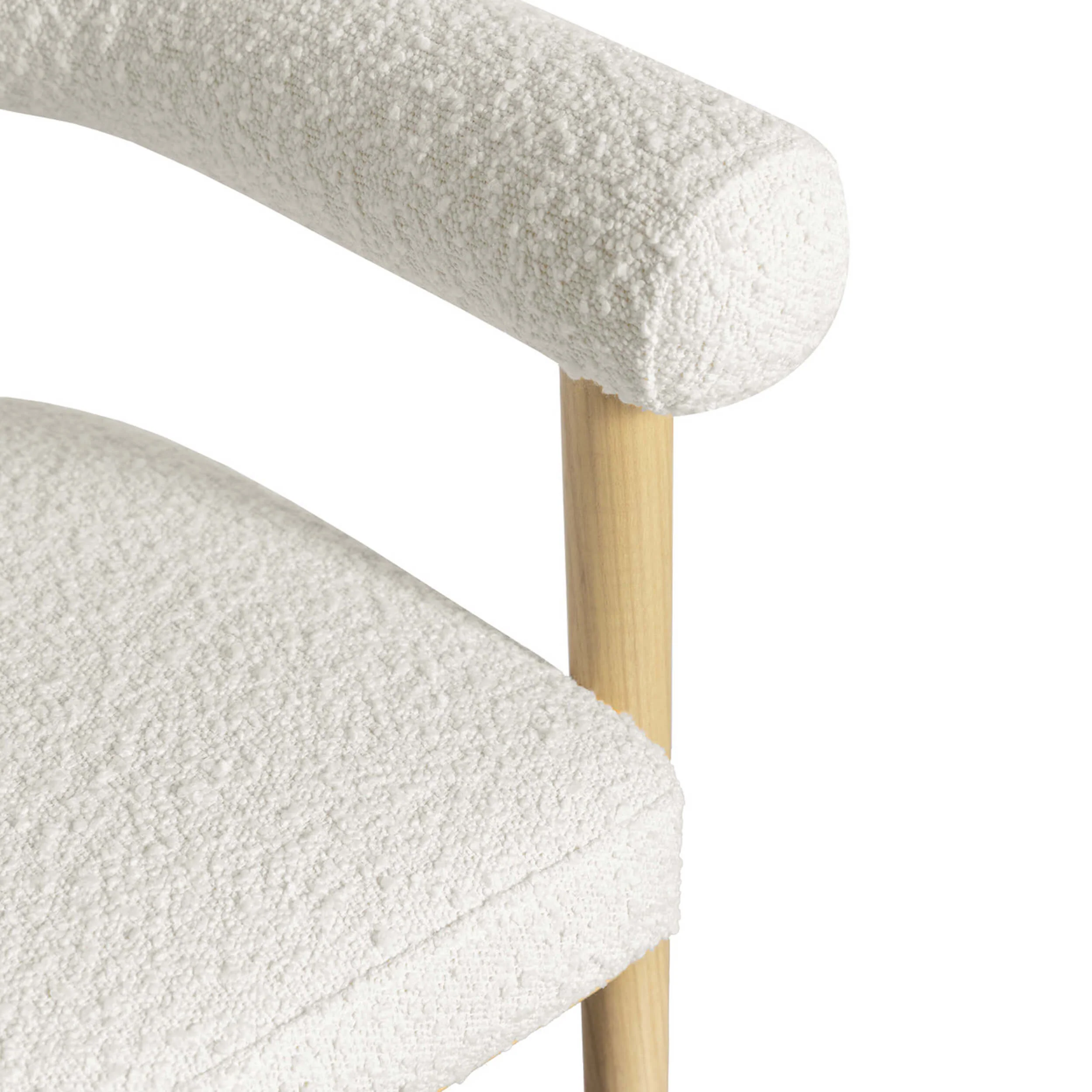 Spara Boucle Counter Stool, Cream - Image 4