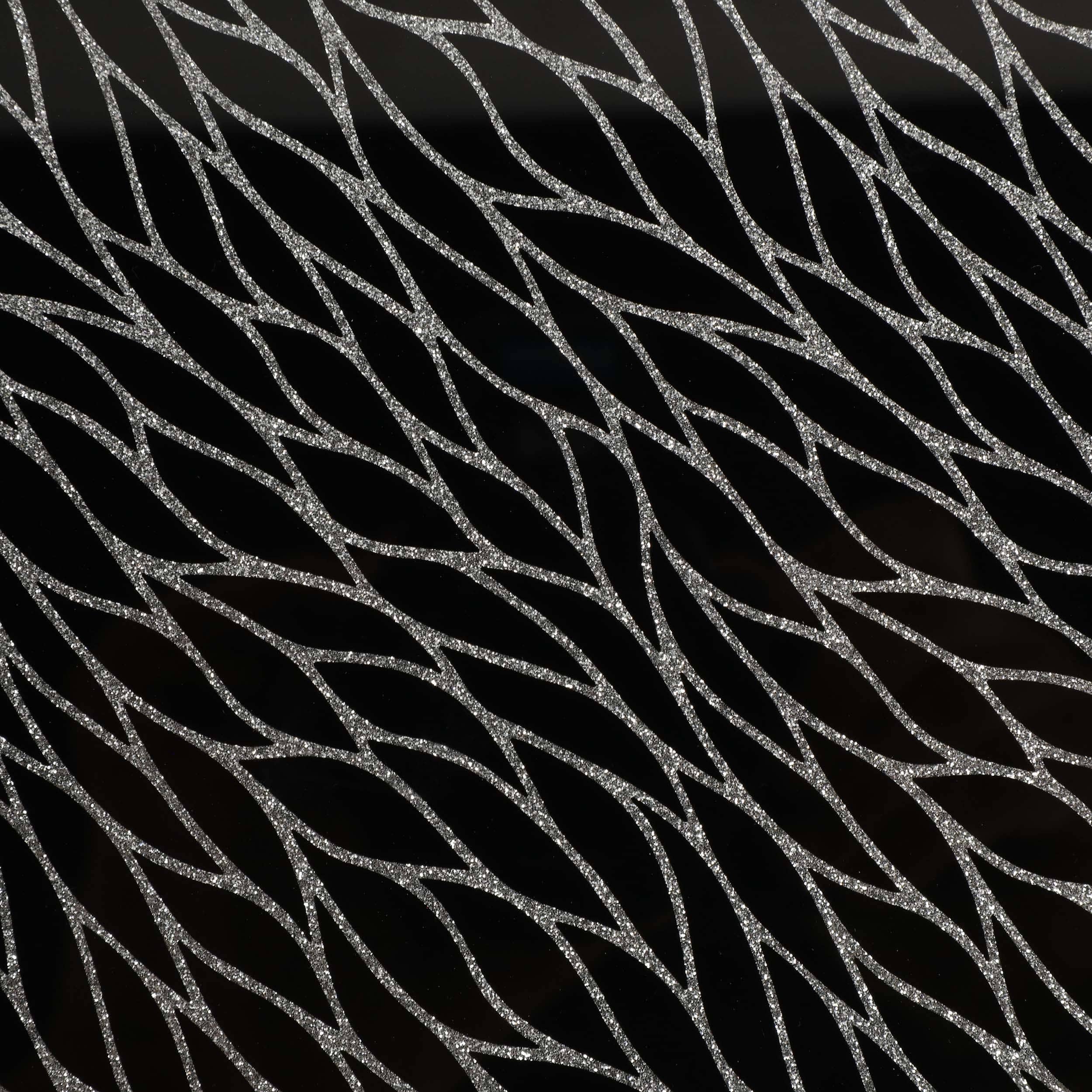 Sparkly Glass Trays, Black - Image 4
