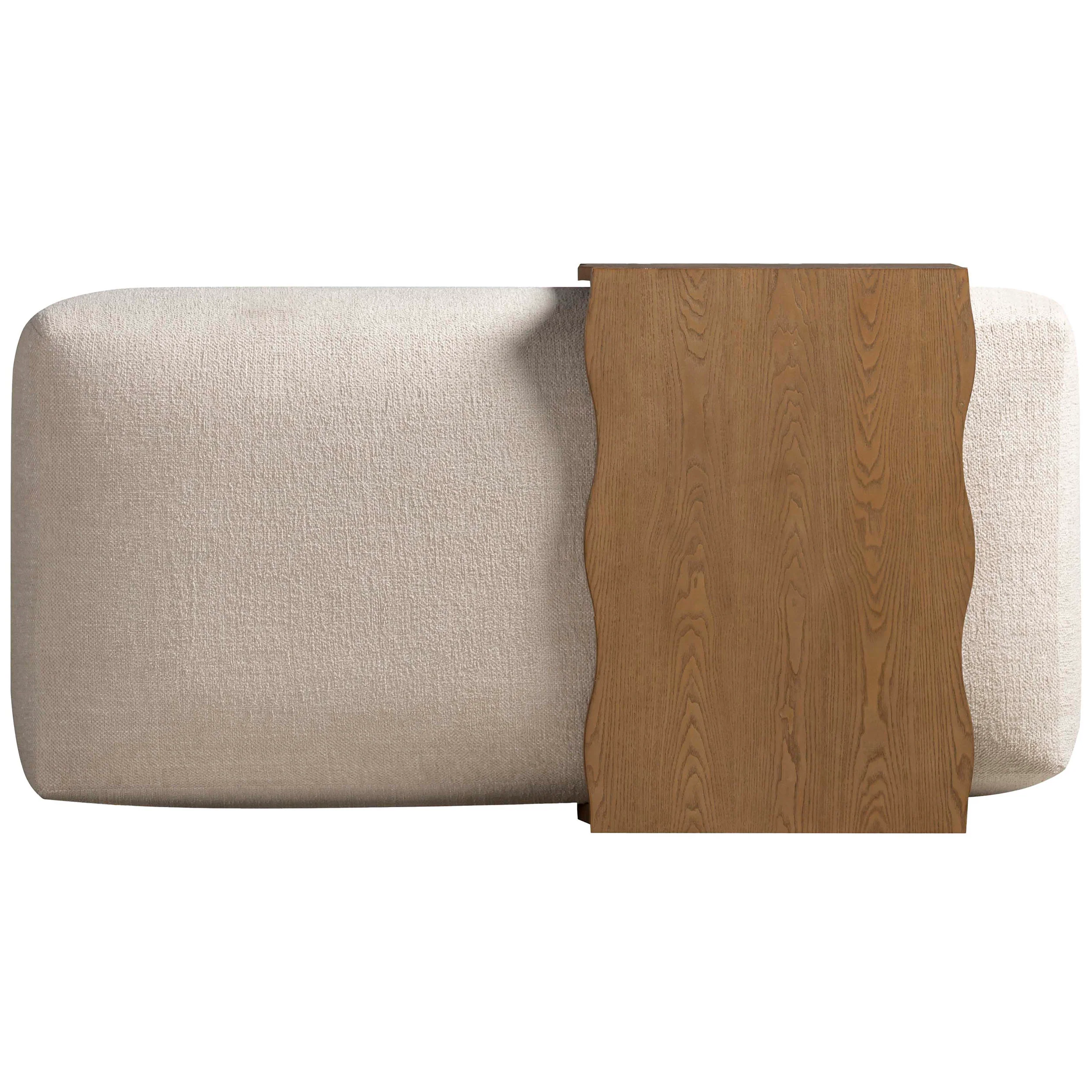 Spencer Ottoman with Bridge Table, Cream - Image 5