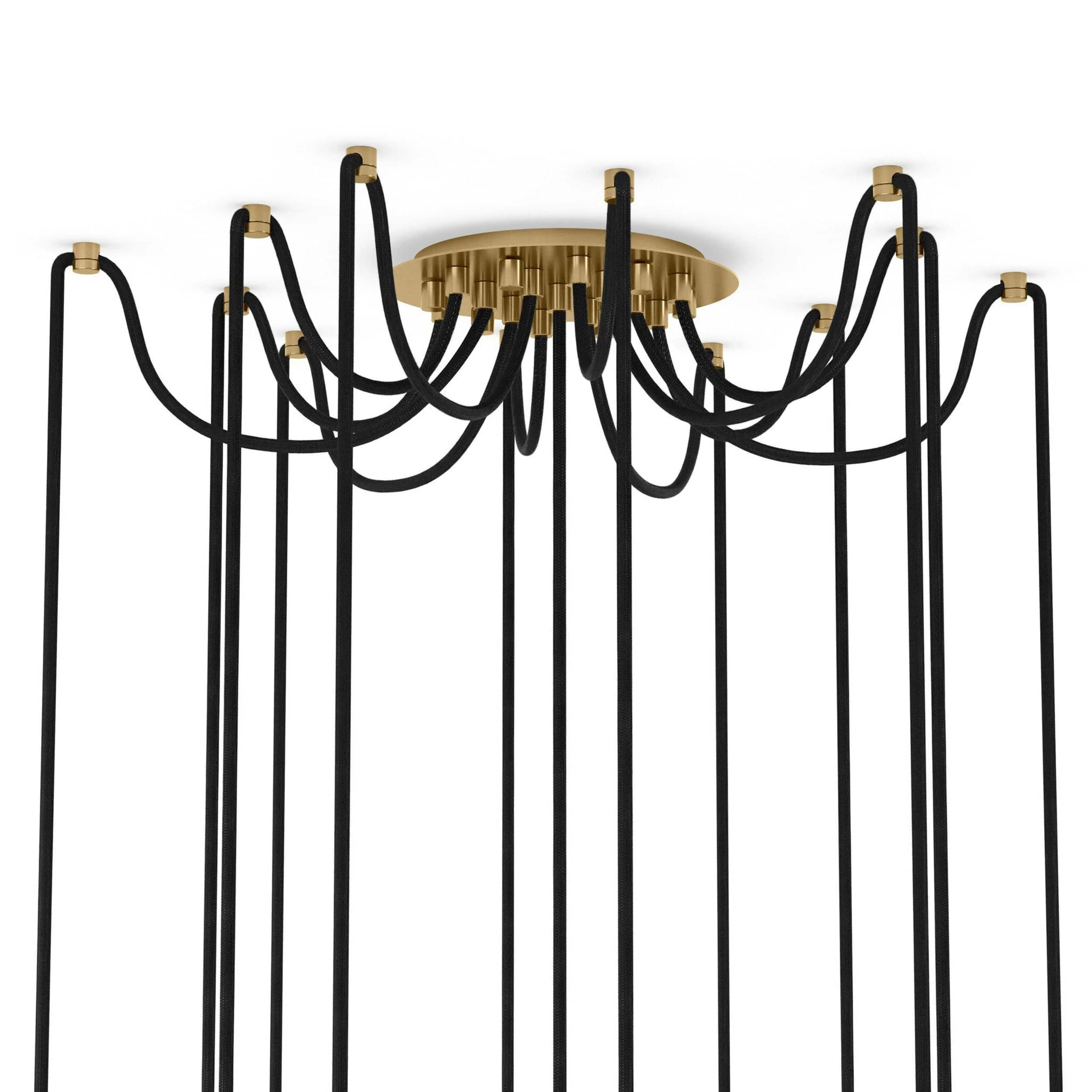 Spider Chandelier, Burnished Brass/Opal Matte by Four Hands - Image 4
